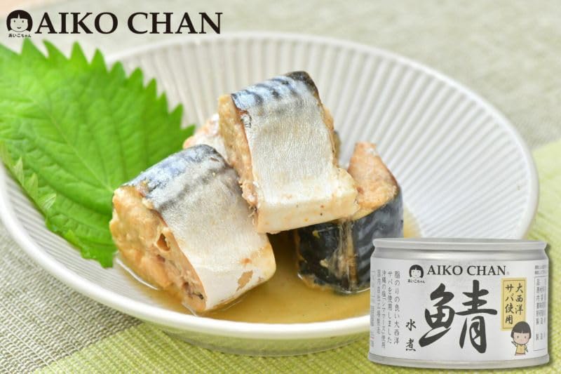 Premium Japanese Canned Mackerel - Ito Foods Okinawa Salt Boiled Saba Mizuni, 150g (Pack of 8) | Authentic Japanese Seafood for Quick Meals, Camping & Emergency Food Supply