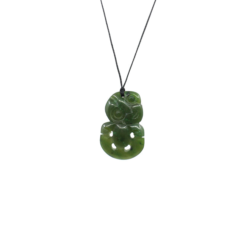 Authentic Hei Tiki Pounamu Greenstone Pendant Necklace - Maori Cultural Jewelry Gift for Women & Men - Perfect for Special Occasions & Spiritual Protection