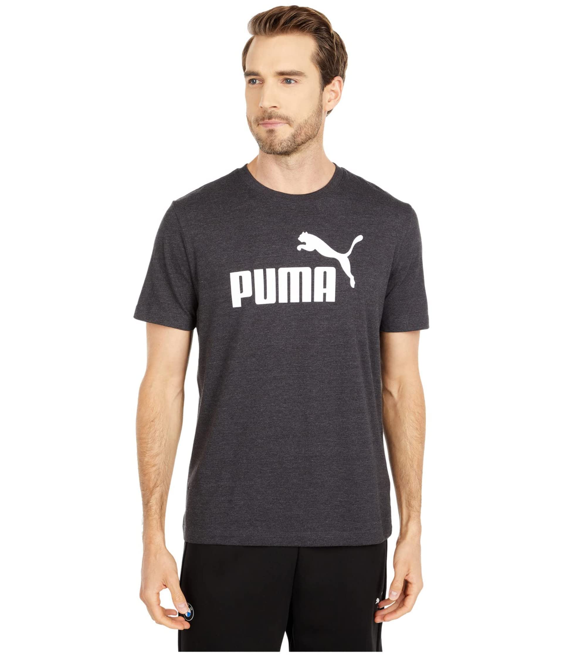 PUMA Men's Essentials Logo T-Shirt - Comfortable Cotton Crewneck Tee for Casual Wear, Gym & Everyday Outfits