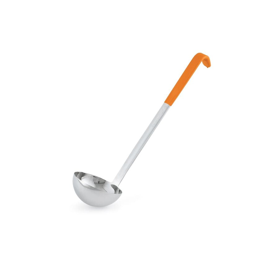 Vollrath 8 Oz One Piece Ladle with Orange Handle - Durable Kitchen Spoon for Cooking, Serving Soup, Stew, and Sauces - Perfect for Restaurants, Catering, and Home Kitchens