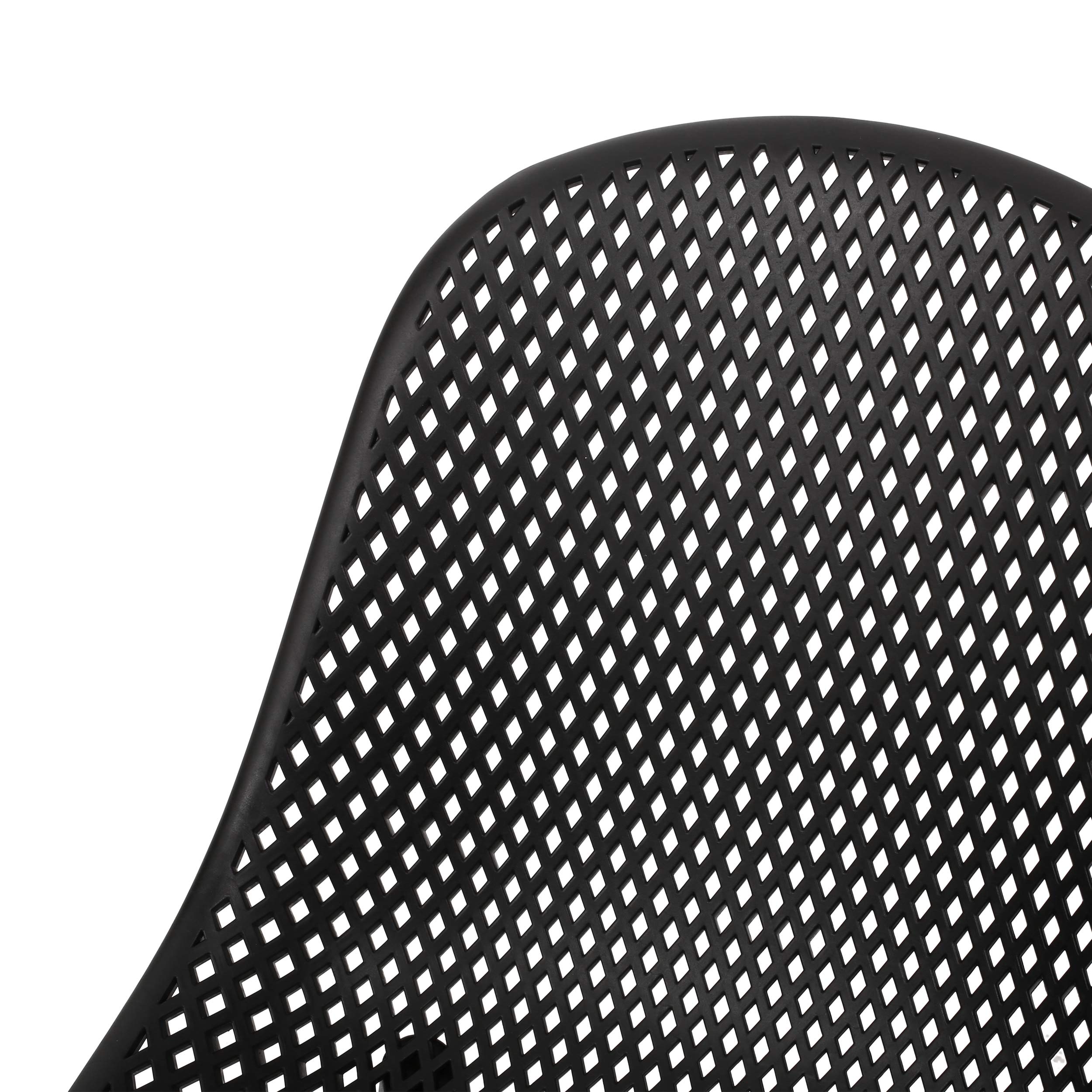 Christopher Knight Home Darleen Outdoor Dining Chairs (Set of 2) - Black Patio Furniture for Garden, Poolside, Deck & Backyard Dining