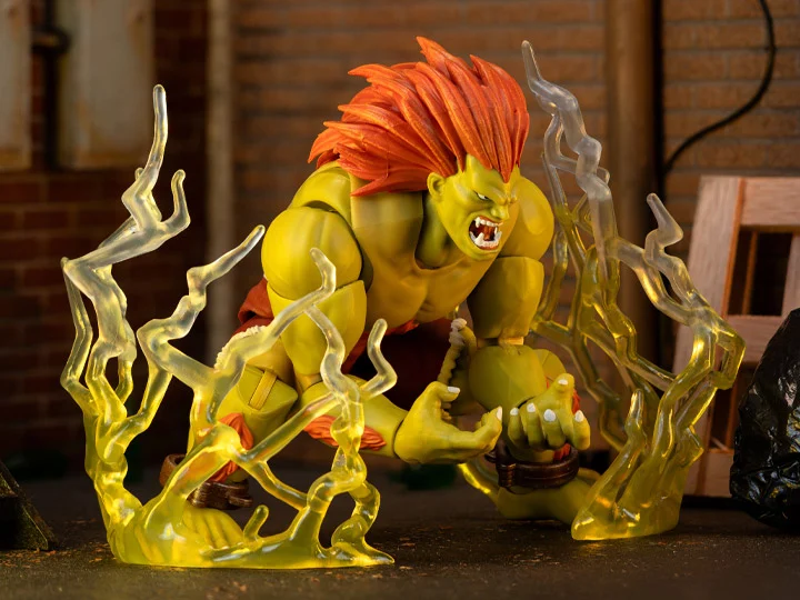 Jada Toys 1/12 Scale 6-Inch Ultra Street Fighter II: The Final Challengers Blanka Action Figure - Collectible Fighting Game Character for Display & Play