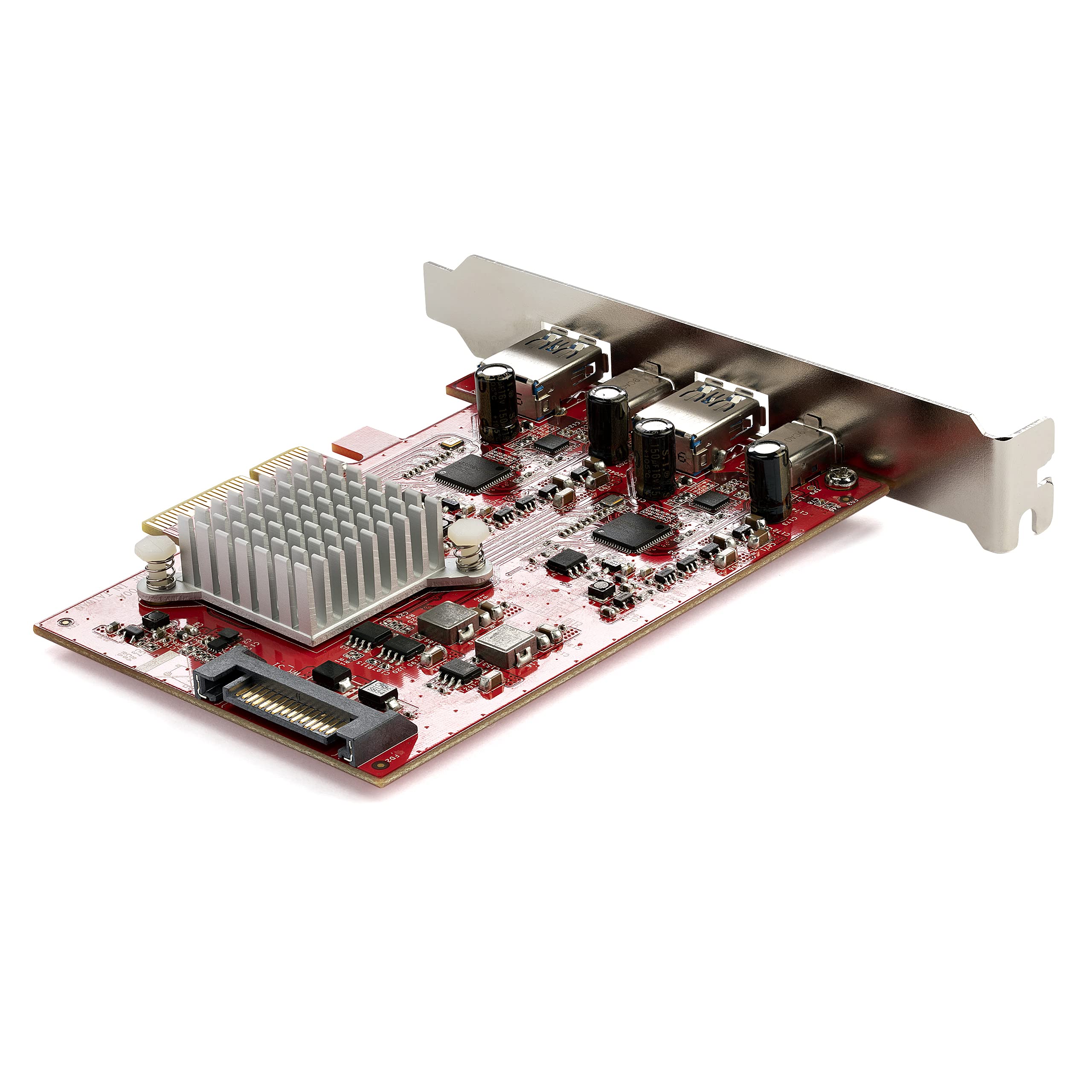 StarTech.com 4-Port USB 3.2 Gen 2 PCIe Expansion Card - 10Gbps High Speed USB-C & USB-A PCI Express Card with Dual Controllers - Desktop Computer Upgrade for Gaming, Video Editing & Data Transfer (PEXUSB312A2C2V) - TAA Compliant Full Profile PCI-e Card