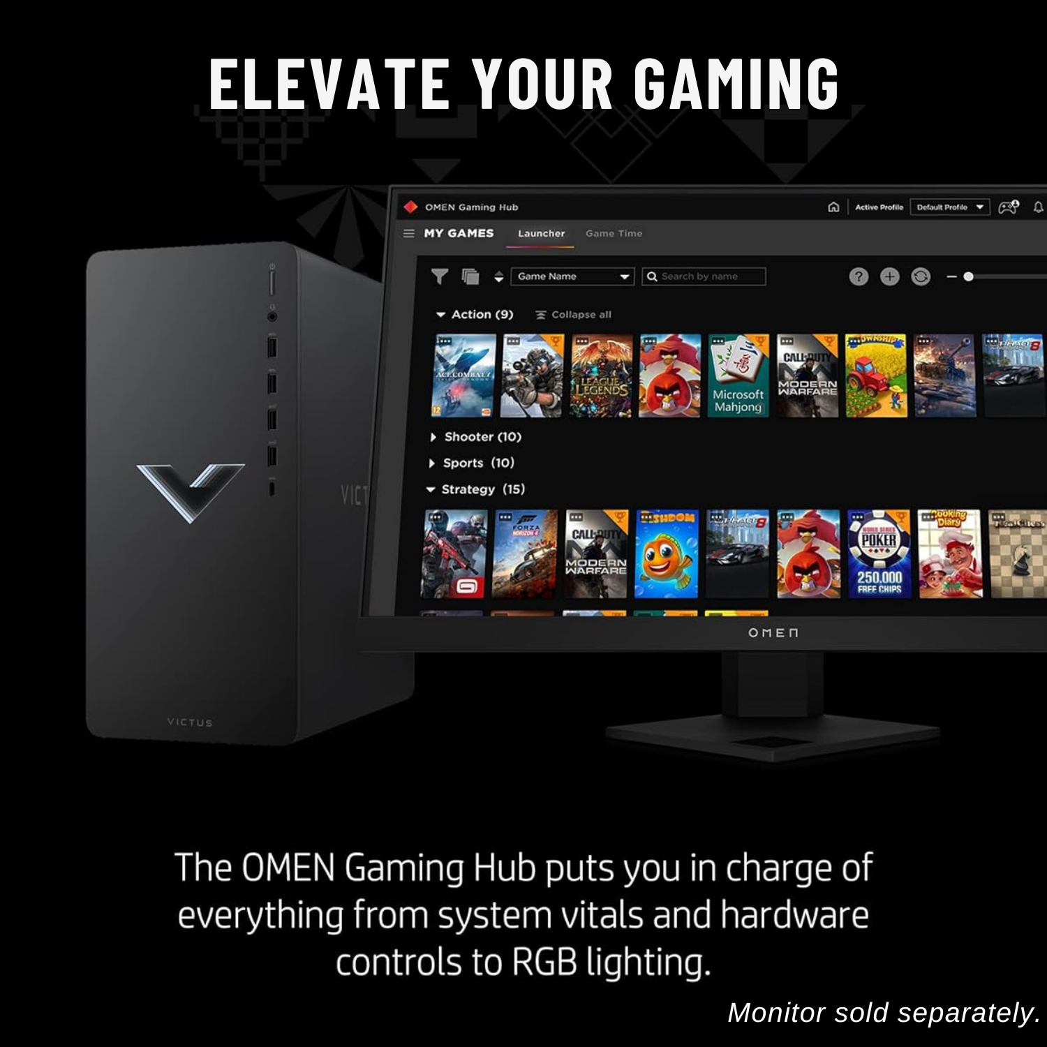 HP Victus Gaming Desktop PC - Intel Core i7, 16GB RAM, NVIDIA GeForce RTX 4060, 1TB SSD, Windows 11 Home (Black) - Perfect for High-Performance Gaming, Streaming & Content Creation