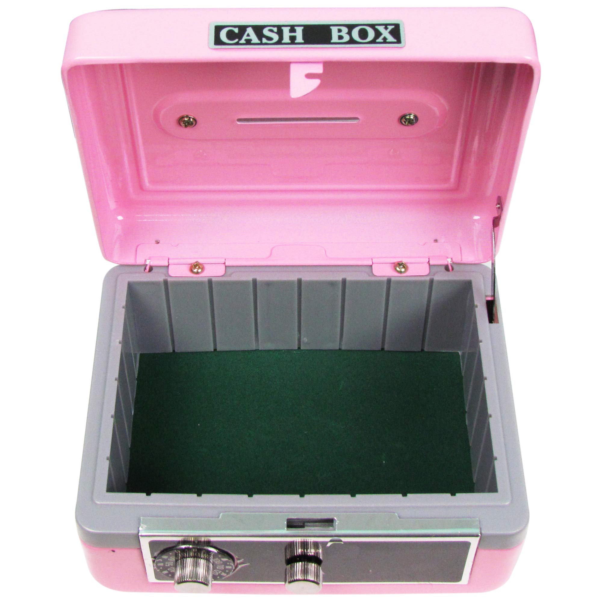 Personalized Pink Cash Box with Butterflies & Flowers - Secure Money Storage for Parties, Weddings, and Small Businesses