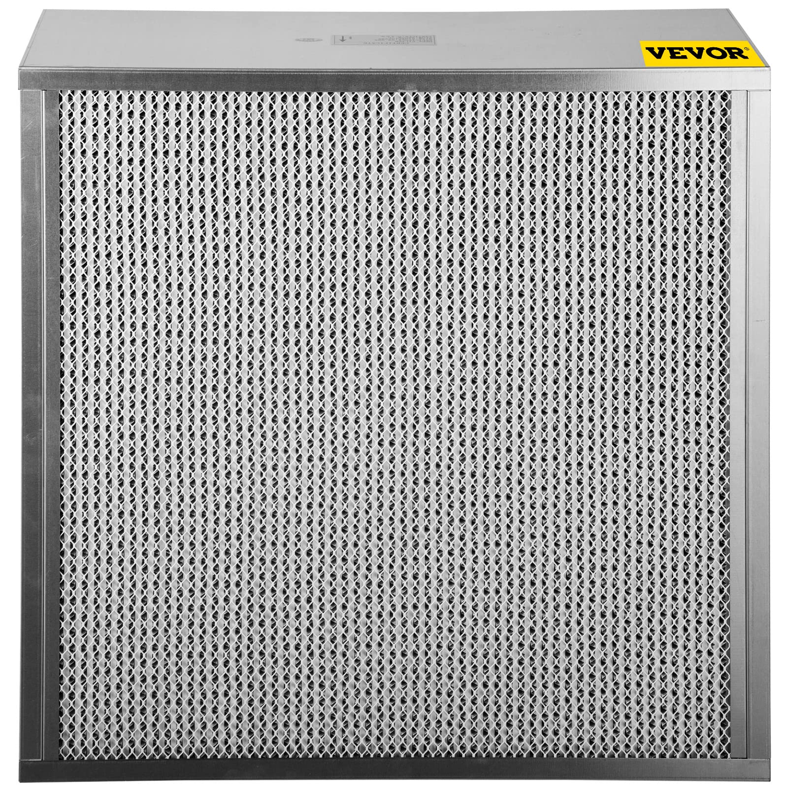 VEVOR 24x24x11.5 Inch HEPA Air Filter Replacement - 99.97% Efficiency Pleated Air Scrubber with Galvanized Frame, Compatible with Novair 2000 - Perfect for Home, Office and Commercial Air Purification Systems