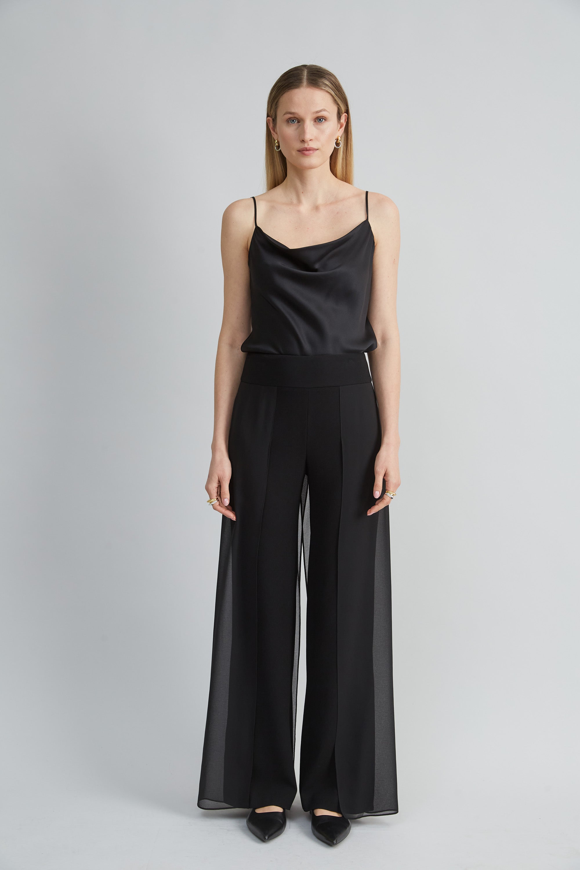 Luxury Stretch Silk Satin Cami Top for Women - Soft & Comfortable Sleeveless Tank - Perfect for Layering, Date Nights & Special Occasions