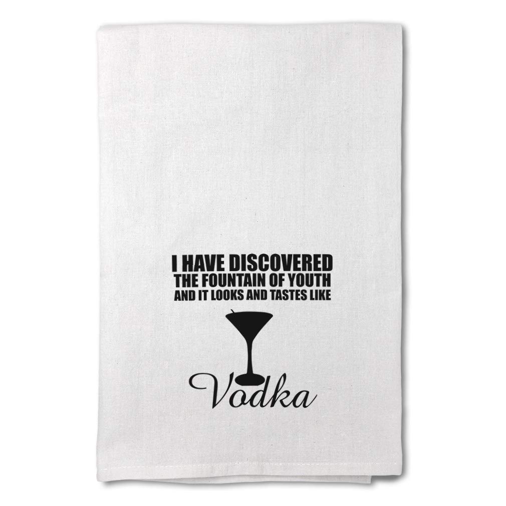 Custom Printed Flour Sack Kitchen Towels - Vintage Style Dish Towels for Cooking, Baking & Cleaning - Perfect for Home Decor, Wine Tasting & Beverage Service