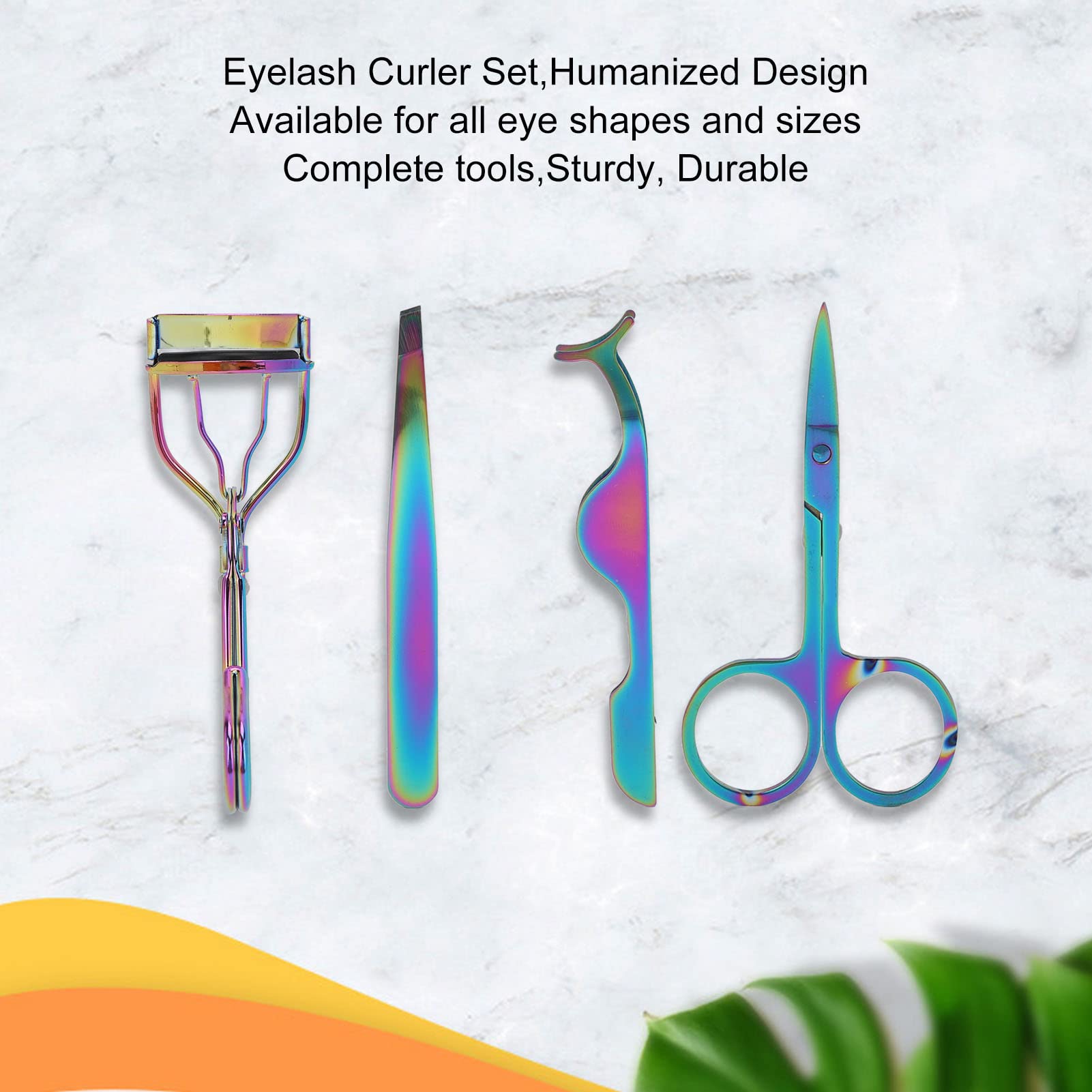 Premium Eyelash Curler Set - Humanized Design, Vibrant Colors & Durable Lash Lift Tools for Women | Professional Makeup Essential for Salon & Home Use