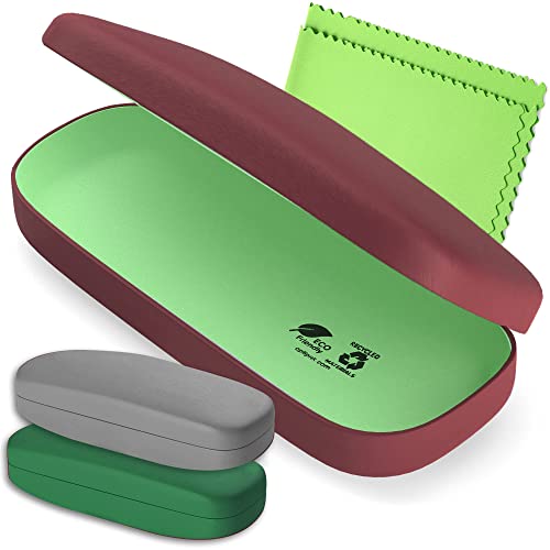 3pcs - Green, Burgundy, Grey