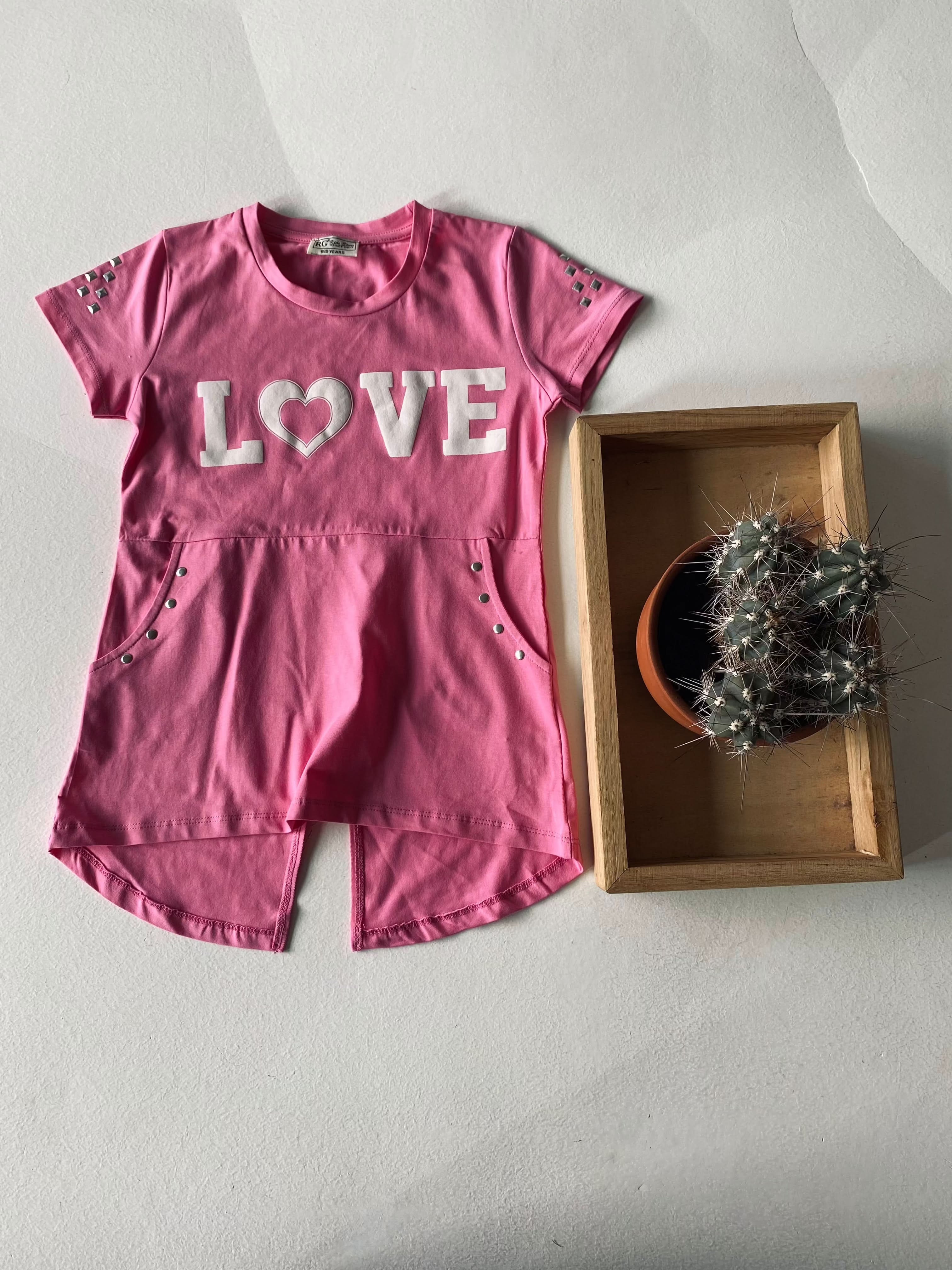 Girls Printed Love Tunic for Ages 9-15 | Cute Floral Summer Top for Teens | Perfect for School, Parties & Casual Outfits