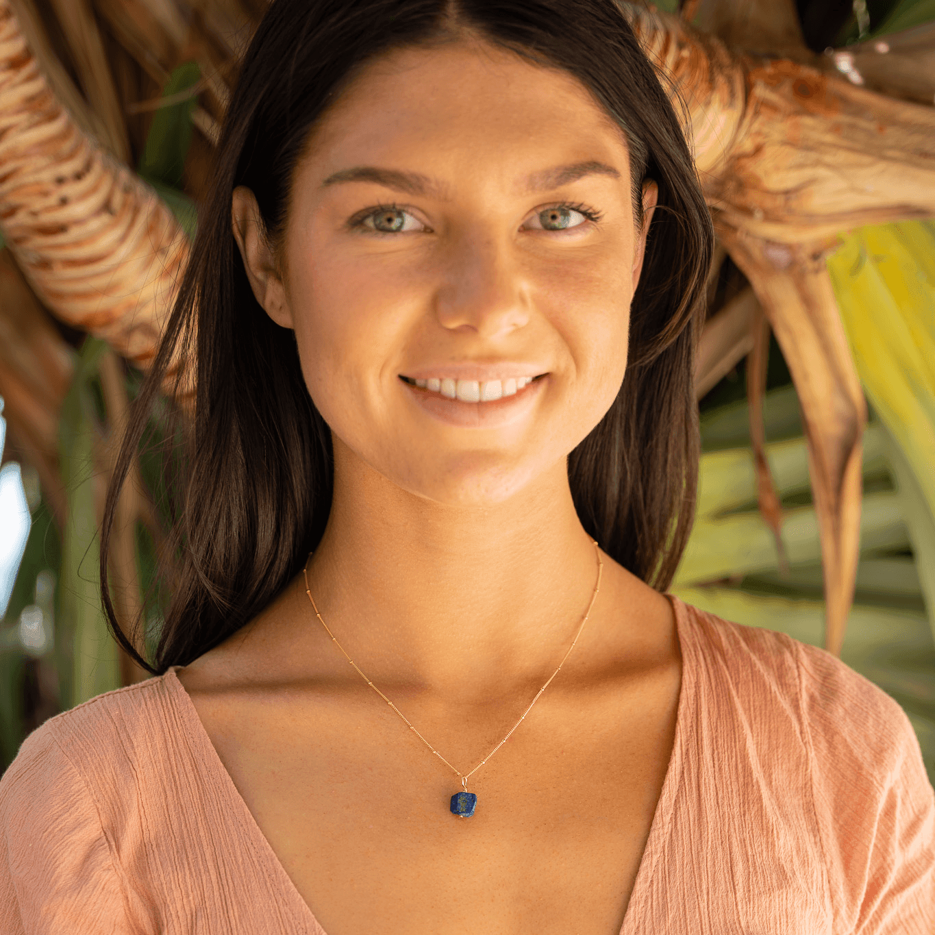 Natural Raw Lapis Lazuli Pendant Necklace - Handmade Blue Stone Jewelry for Women - Perfect for Boho Style, Spiritual Healing & Everyday Wear