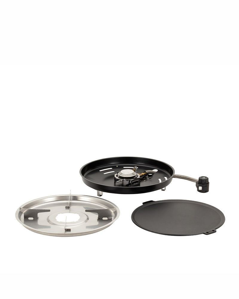 Premium Teppanyaki Burner for Home & Restaurant Use - High-Powered Stainless Steel Griddle Grill with Adjustable Heat - Perfect for Hibachi, BBQ, and Asian Cuisine Cooking