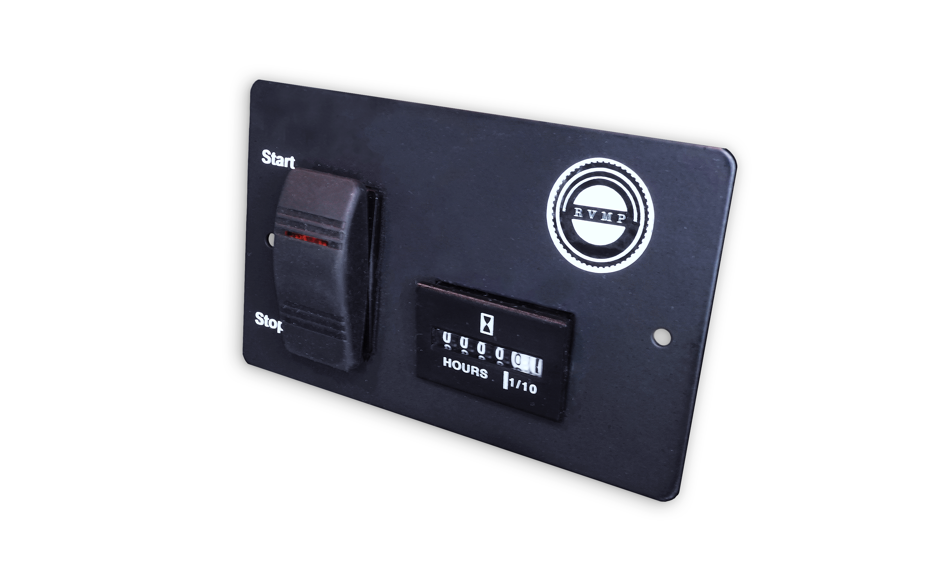 RVMP Hour Meter & Control Gauge - Digital Engine Usage Monitor for Boats, Tractors, Generators & Heavy Equipment - Track Maintenance & Service Intervals