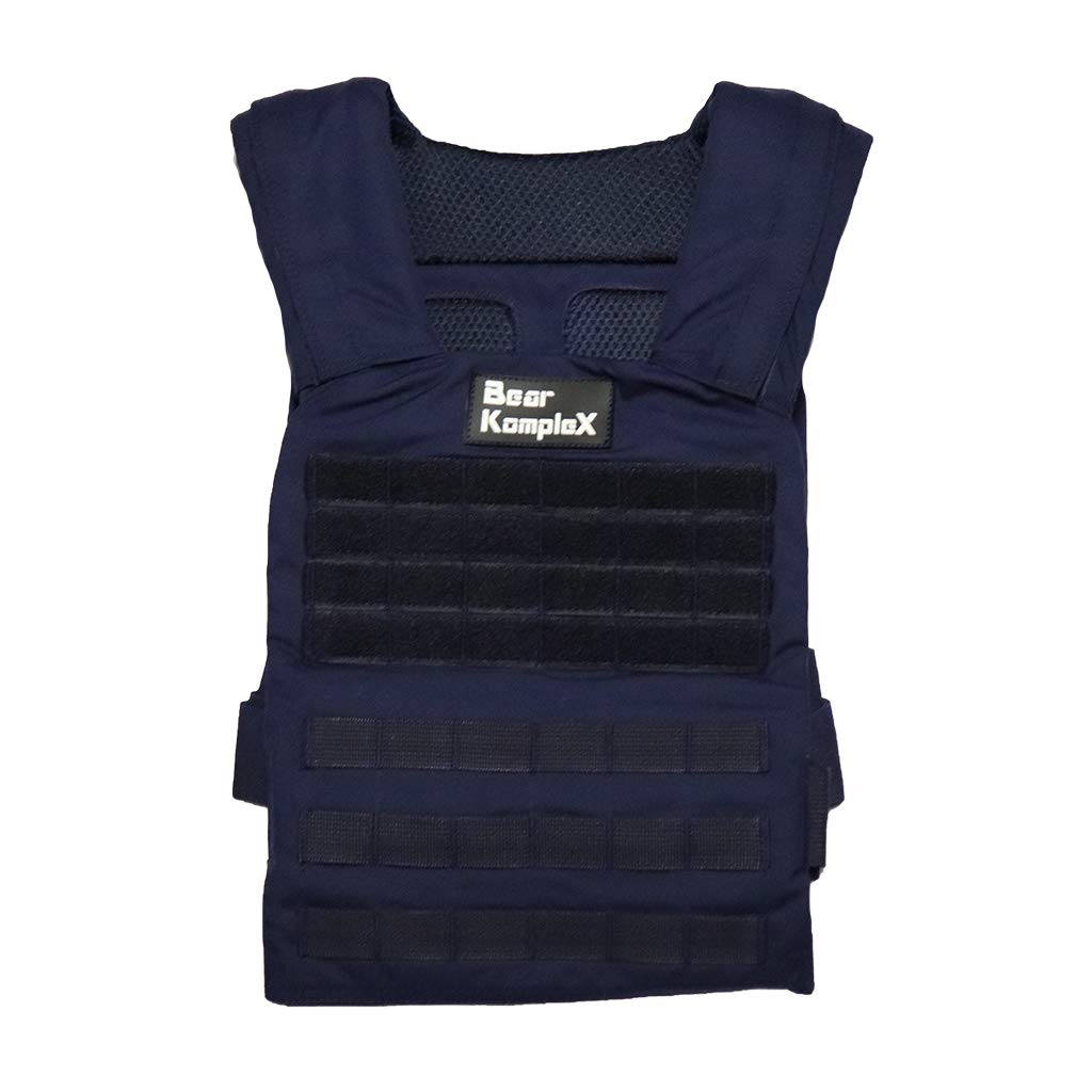 Bear Komplex Weighted Vest - Heavy Duty, Balanced & Adjustable Weight Jacket for Running, HIIT, CrossFit, Bodyweight Training - 1.8lbs (Plates Sold Separately) - Perfect for Gym, Outdoor Workouts & Home Fitness