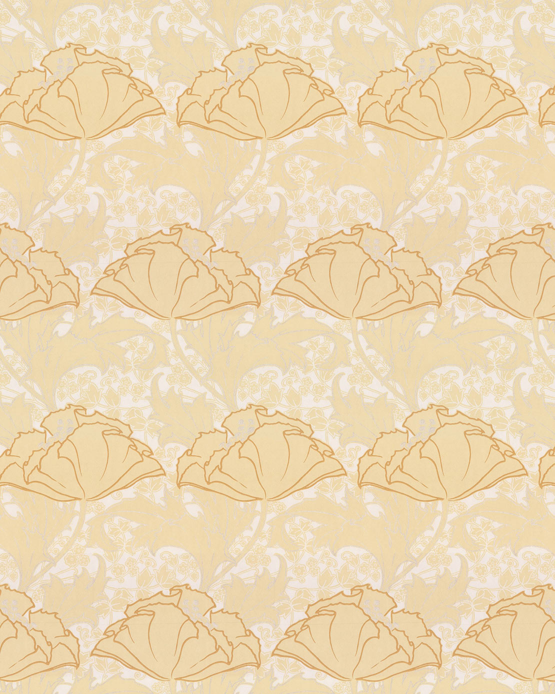 Lim & Handtryck Wallpaper Berlin Yellow/Glimmer - Premium Scandinavian Design for Living Room & Bedroom Decor
