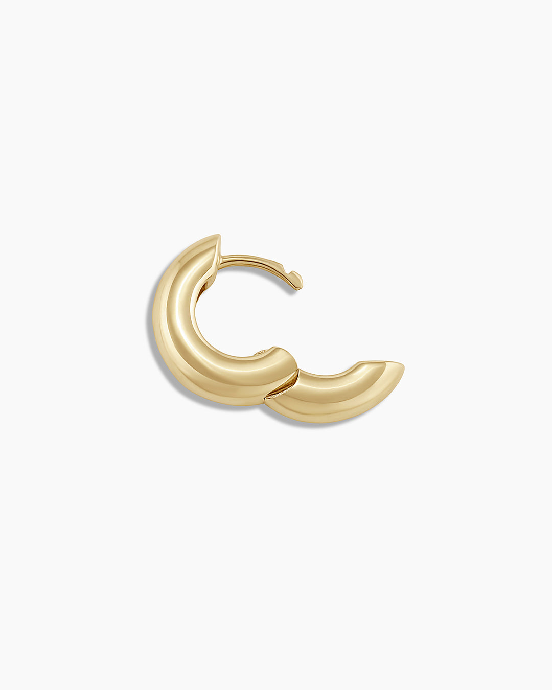 14K Gold Single Huggie Earrings for Women - Minimalist Hoop Earrings for Everyday Wear, Gifts, and Special Occasions