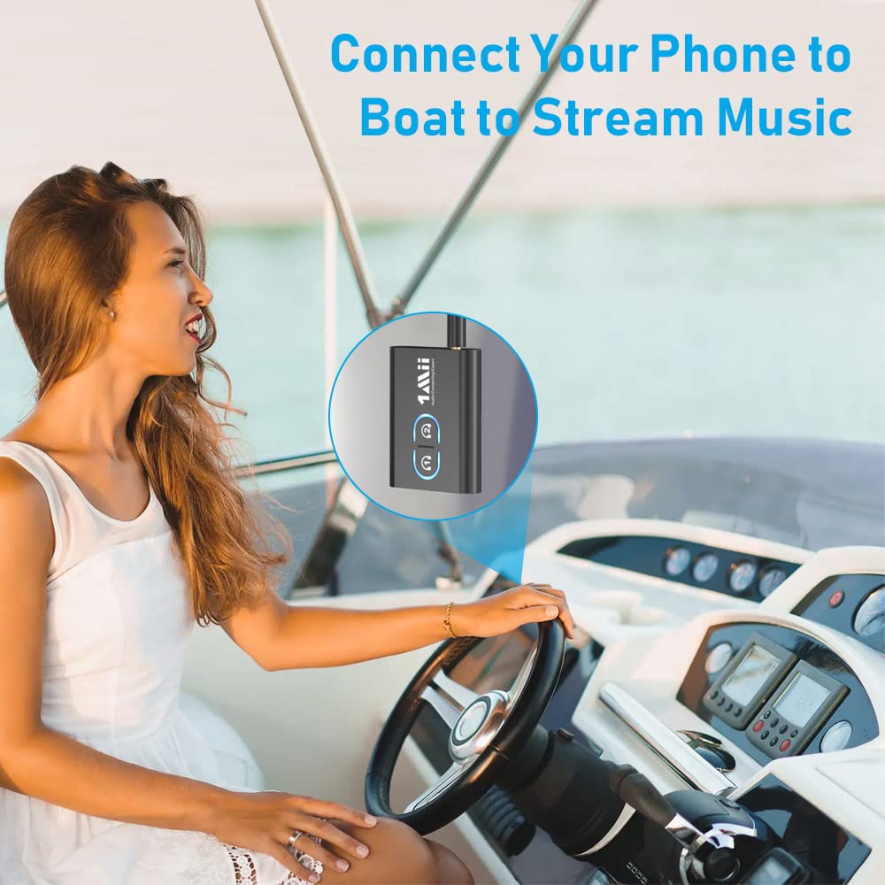 1Mii Bluetooth 5.3 Transmitter and Receiver for TV - Wireless Audio Adapter with Dual Link AptX Adaptive, Low Latency & HD Sound | Compatible with Home Stereo, Headphones, Airplane, Boat and Gym Use