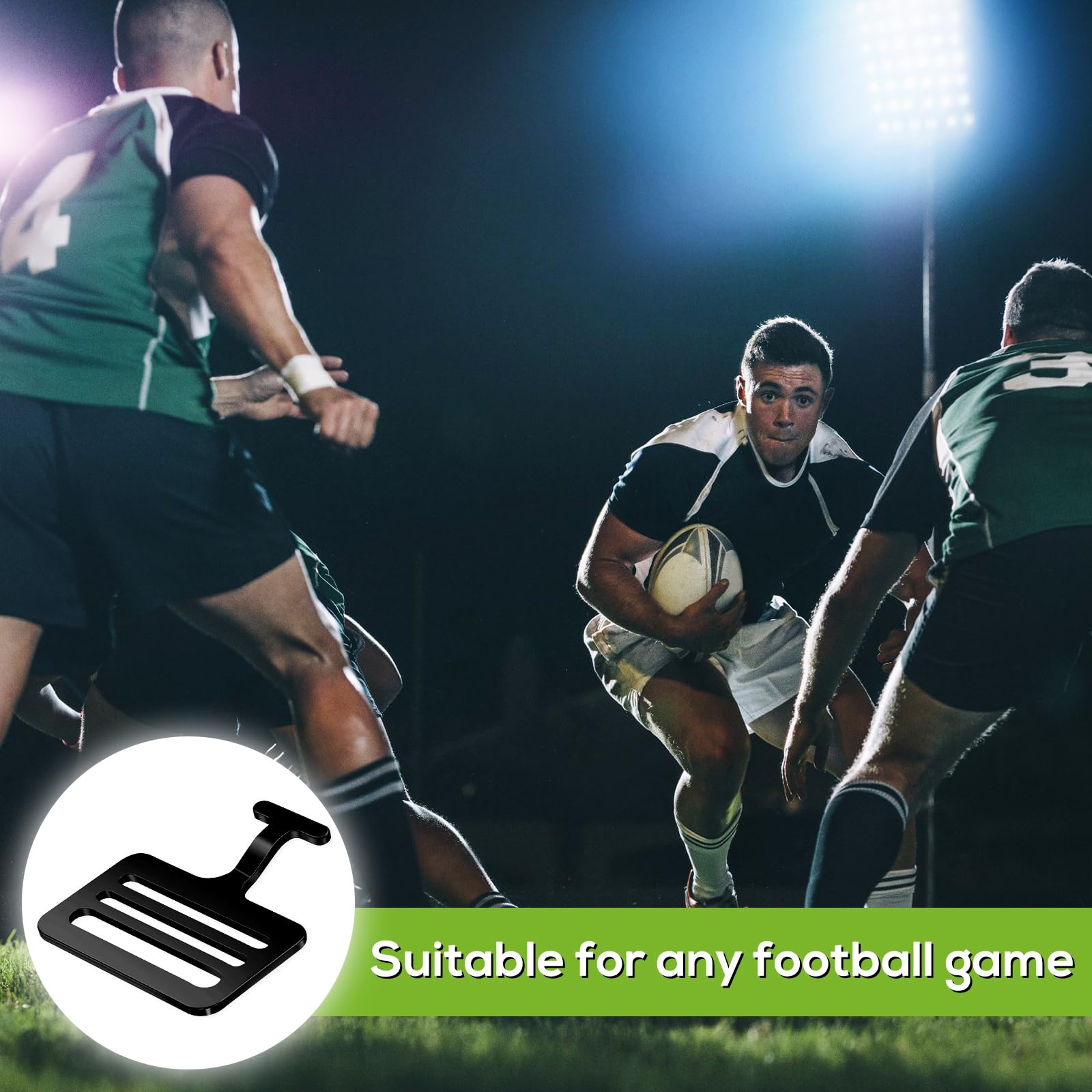 Dunzy T-Hook Football Shoulder Pads - Black | Premium Protective Gear for Football Players | Perfect for Training, Games & Contact Sports
