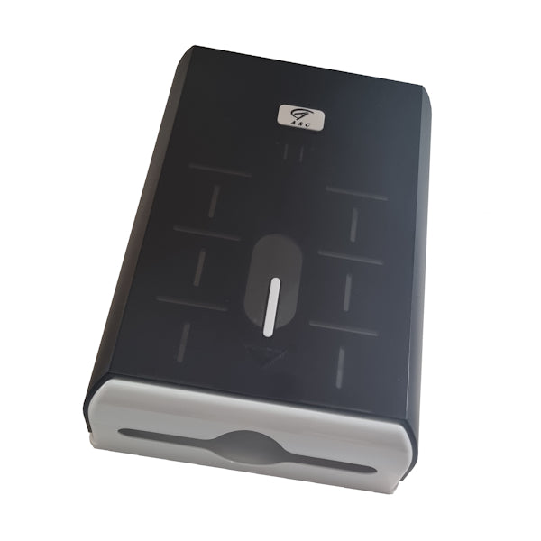 Premium Interleaved Hand Towel Dispenser - White or Black | Hygienic & Durable for Restrooms, Kitchens, and Commercial Use