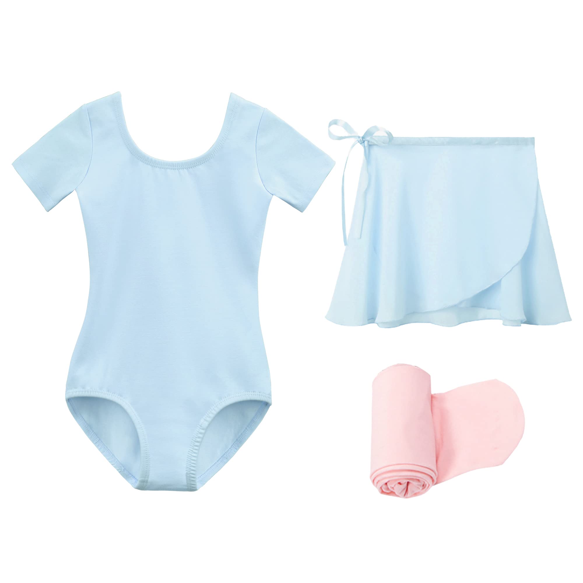 **Stelle Ballet Leotards for Girls - Toddler Dance Dress Outfit with Skirt & Tights (Toddler/Kids Sizes) - Perfect for Ballet Class, Recitals & Dance Performances**