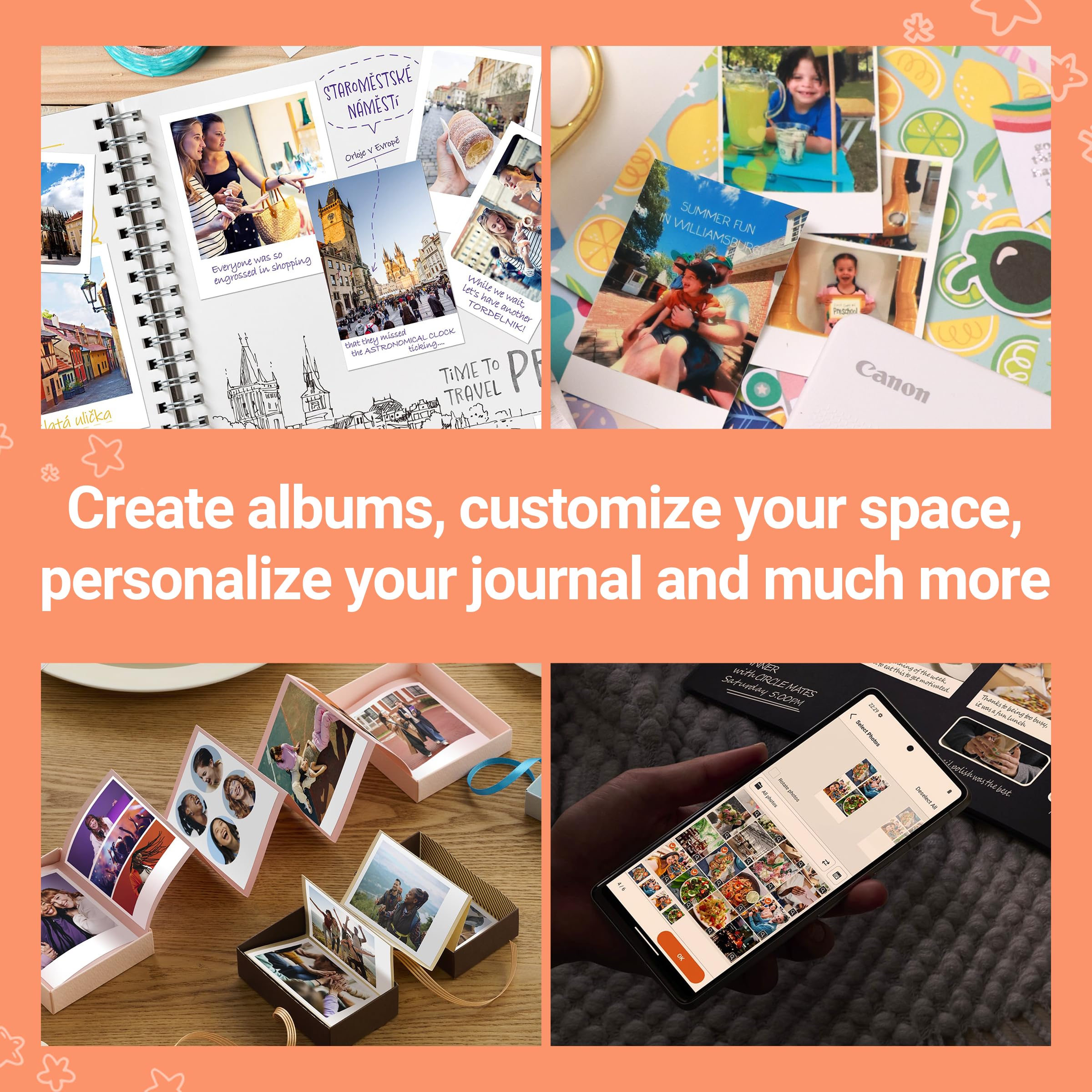 Canon SELPHY QX20 Compact Wireless Photo Printer - Print High-Quality 4x6 Photos Instantly from Smartphone, Ideal for Travel, Home & Party Memories