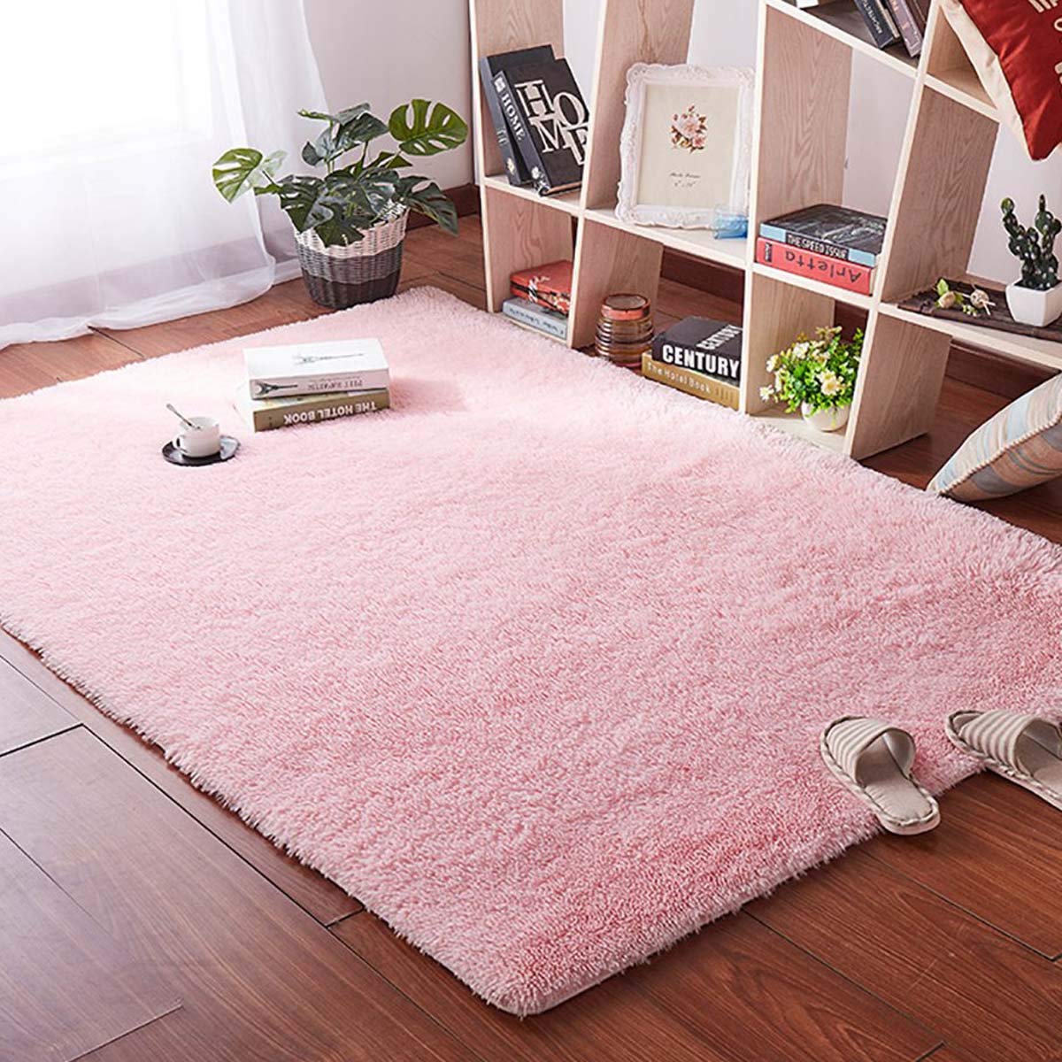 Super Soft Fluffy Area Rugs for Living Room - Thick Natural Fur Carpet for Bedroom, Dorm, Kids Room | Cozy Floor Mat for Home Decor & Comfortable Seating Area