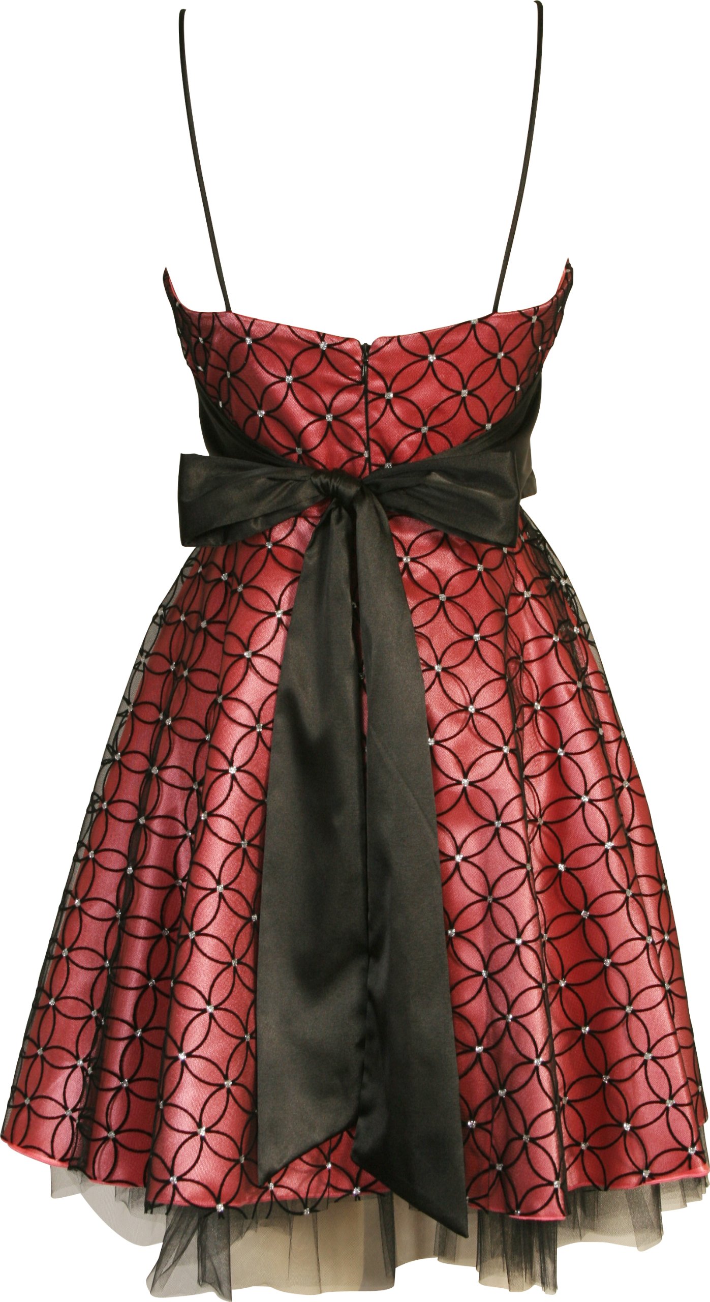 Elegant Flocked Mesh Satin Prom Dress for Homecoming, Holiday Parties & Special Occasions - Perfect for Dances, Formals & Evening Events