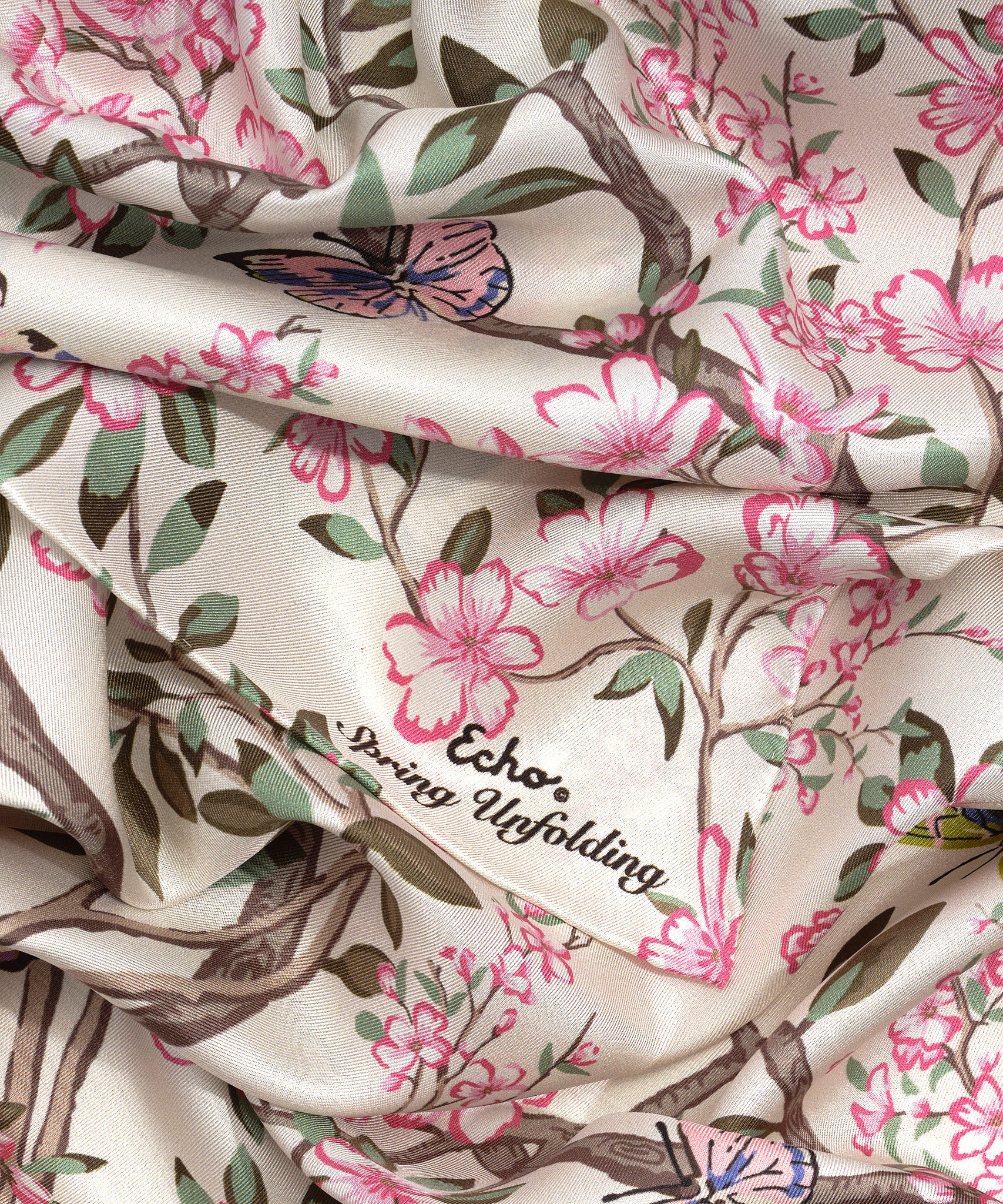 Elegant Spring Unfolding Silk Oblong Scarf - Lightweight Fashion Accessory for Women - Perfect for Office, Party & Travel Outfits