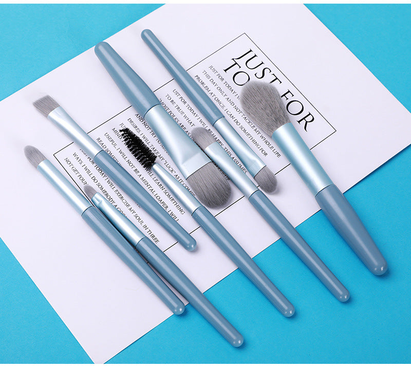 Soft Bristle Portable Makeup Brush Set - Professional Cosmetic Tools for Foundation, Blush & Eyeshadow Application | Perfect for Travel & Everyday Makeup Routine
