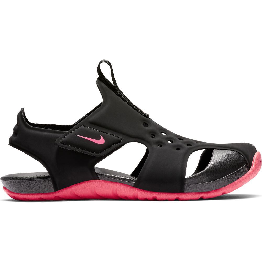Nike Sunray Protect Kids Sandals - Black/Racer Pink | Comfortable & Durable for Beach, Pool & Outdoor Play