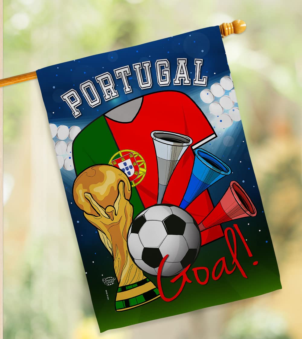 Portugal Flag Banner - Indoor Outdoor Soccer Decor for Fans & FIFA Gifts