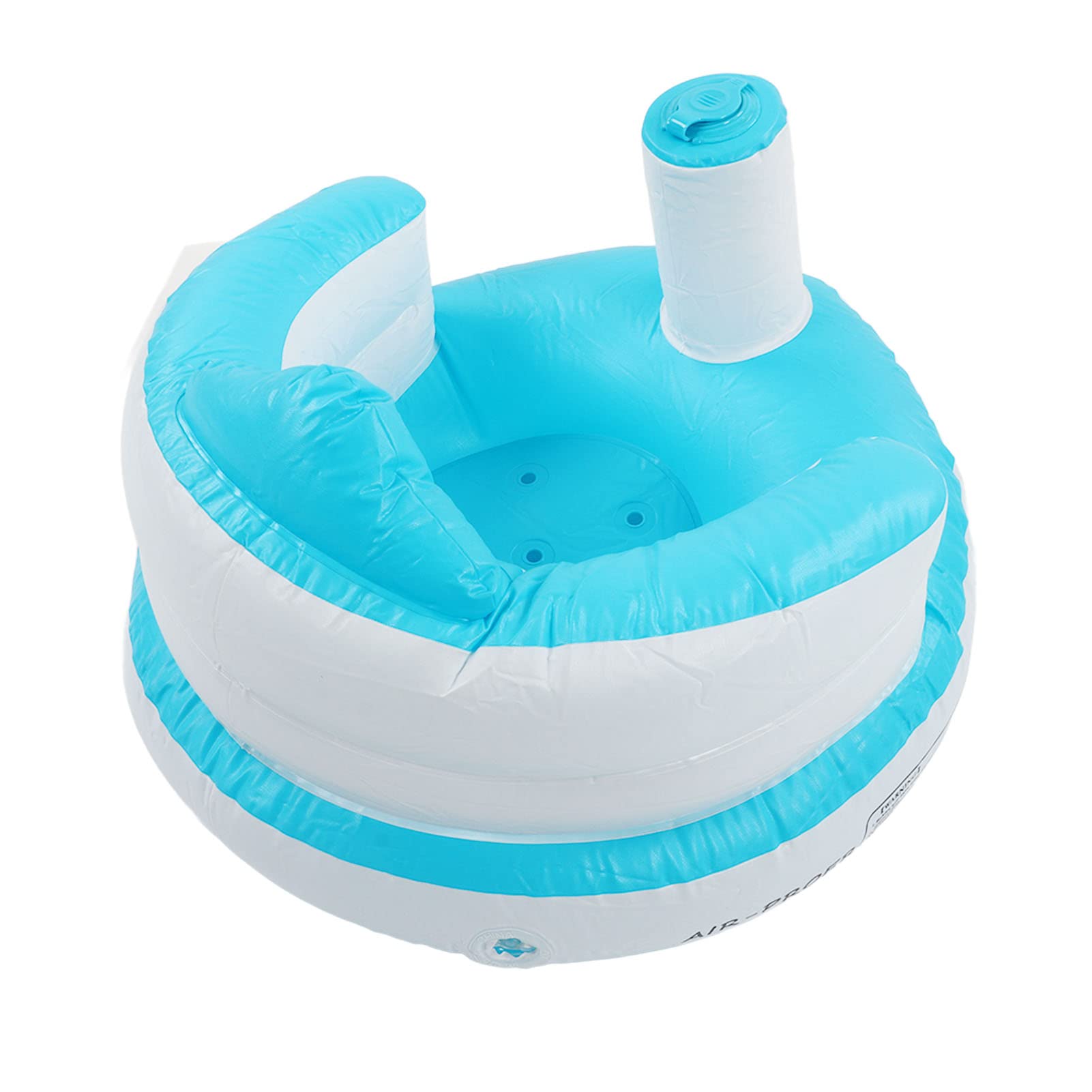 Inflatable Baby Chair with Air Pump - PVC Infant Inflatable Sofa for Learning & Bath Time | Portable Blow Up Baby Seat for Home, Travel & Outdoor Use