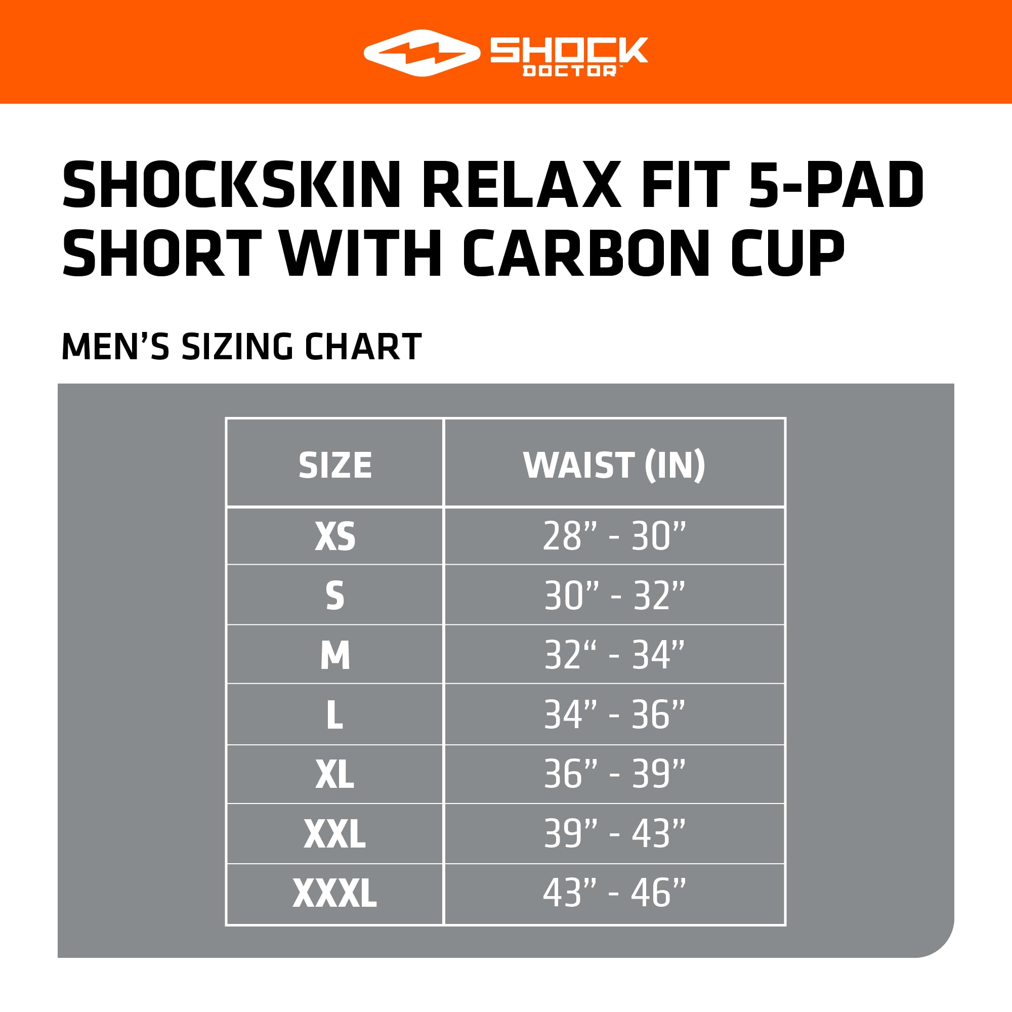 Shock Doctor Men's Compression Shorts with Carbon Athletic Cup - Moisture Wicking, Vented Protection for Sports & Workouts - Perfect for Football, Baseball, Hockey & Gym Training (Adult Sizes)