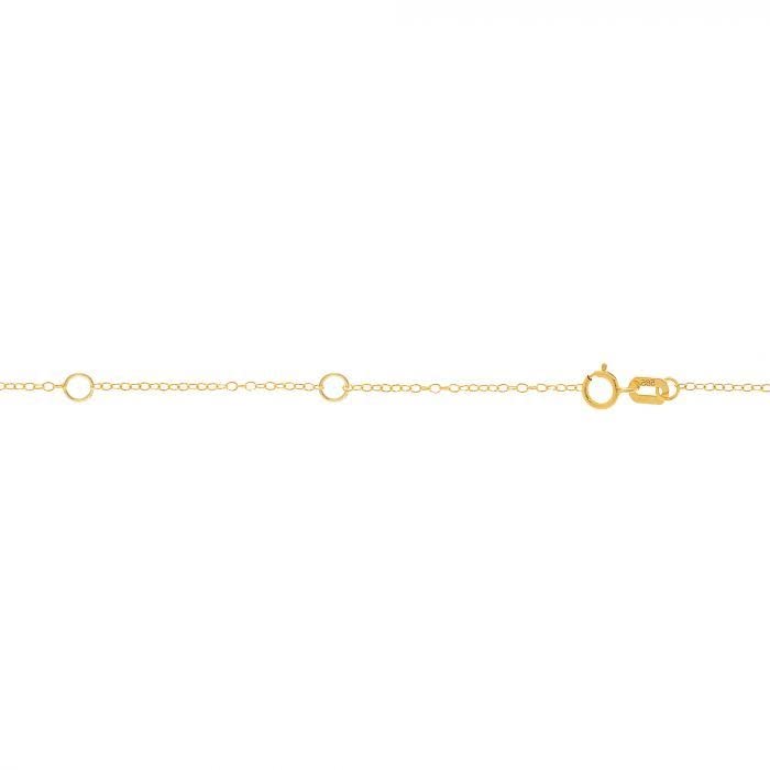 10K Solid Yellow Gold 1.3mm Extendable Piatto Chain Necklace for Pendants & Charms - Spring Ring Closure (16