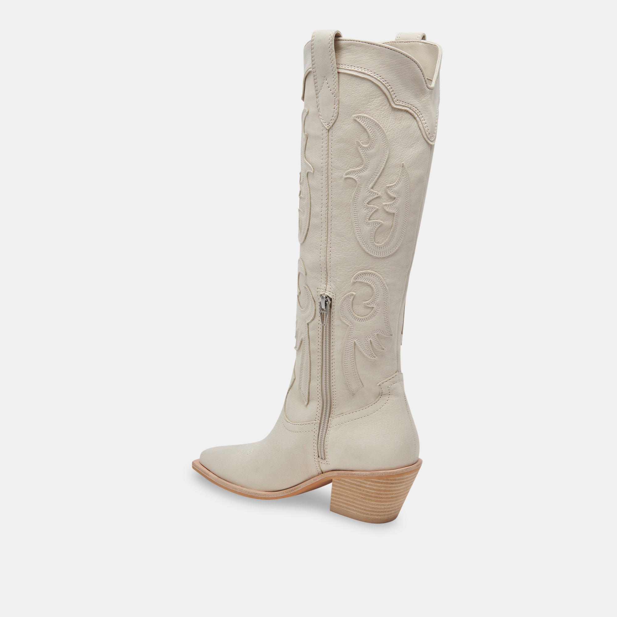 SAMSIN Women's Ivory Nubuck Leather Ankle Boots - Comfortable Casual & Dress Booties for Fall/Winter Fashion, Office Wear & Night Out