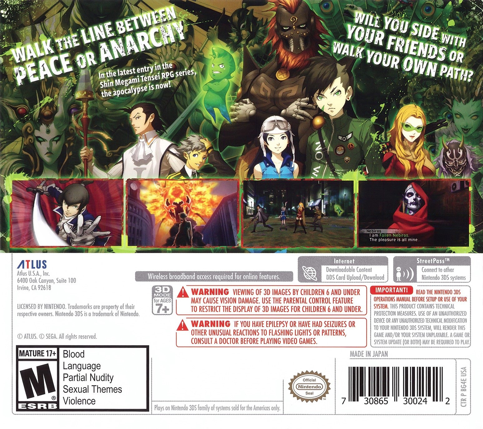 Shin Megami Tensei IV: Apocalypse - Nintendo 3DS RPG Game | Post-Apocalyptic Adventure & Demon Fusion | Perfect for JRPG Fans & Collectors