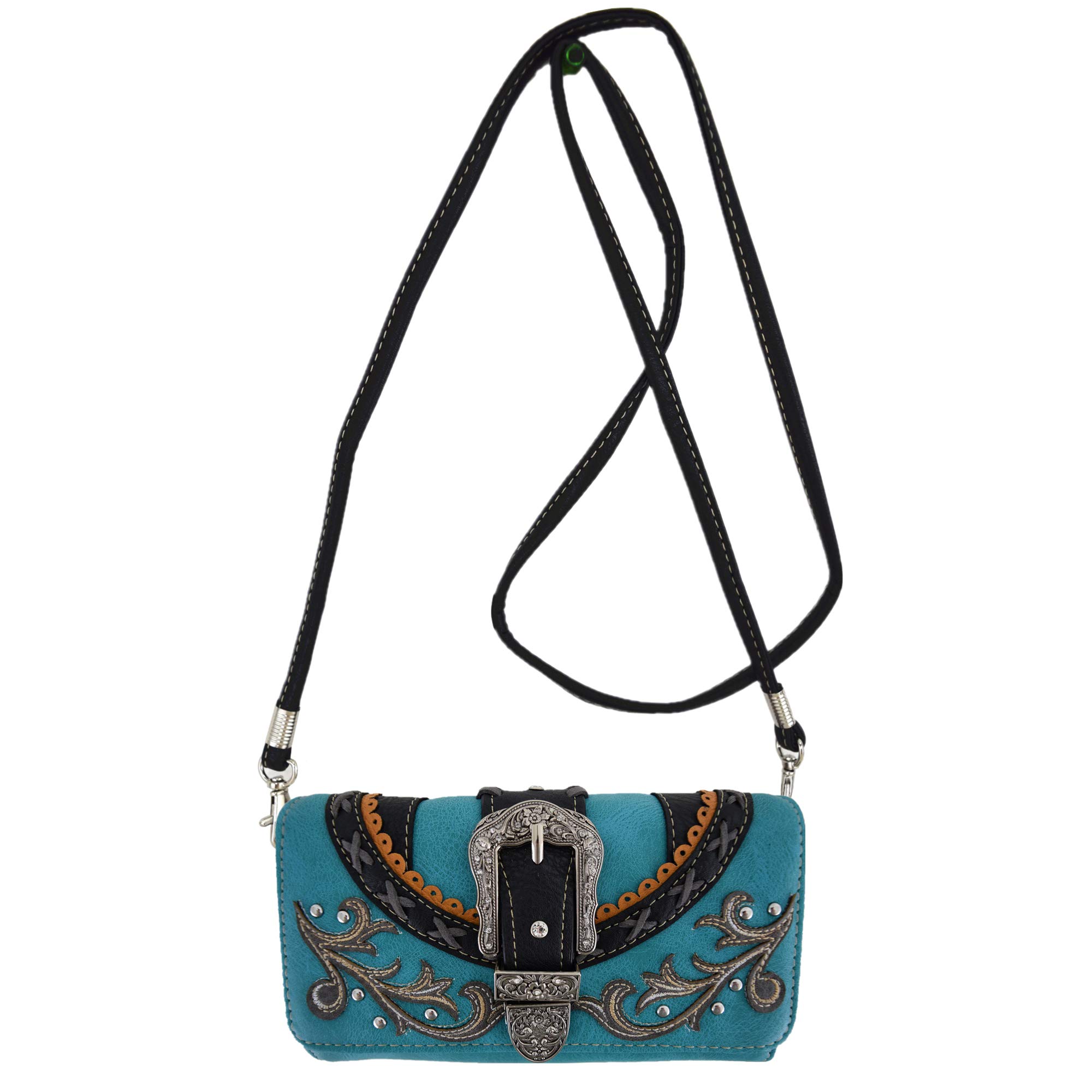 Western Floral Women's Backpack Set with Wallet - Biker & Country Style for Daily Use