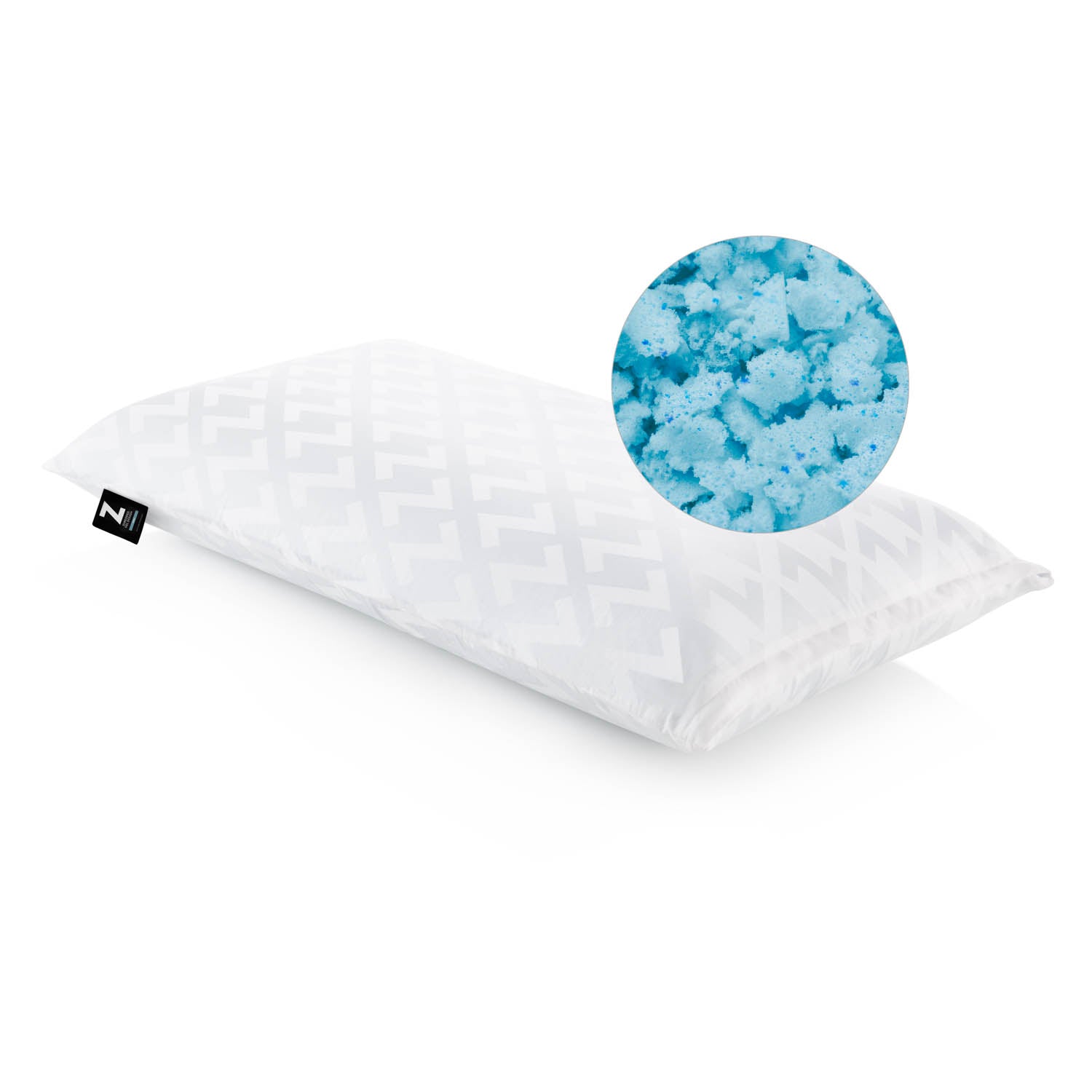 Malouf Shredded Gel Dough Pillow - Cooling Memory Foam Pillow for Neck & Back Support - Perfect for Side, Back & Stomach Sleepers