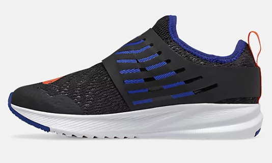 New Balance FuelCore Reveal Kids Sneakers - Black/Mandarin - Lightweight Running Shoes for Boys & Girls - Perfect for School, Sports & Everyday Play