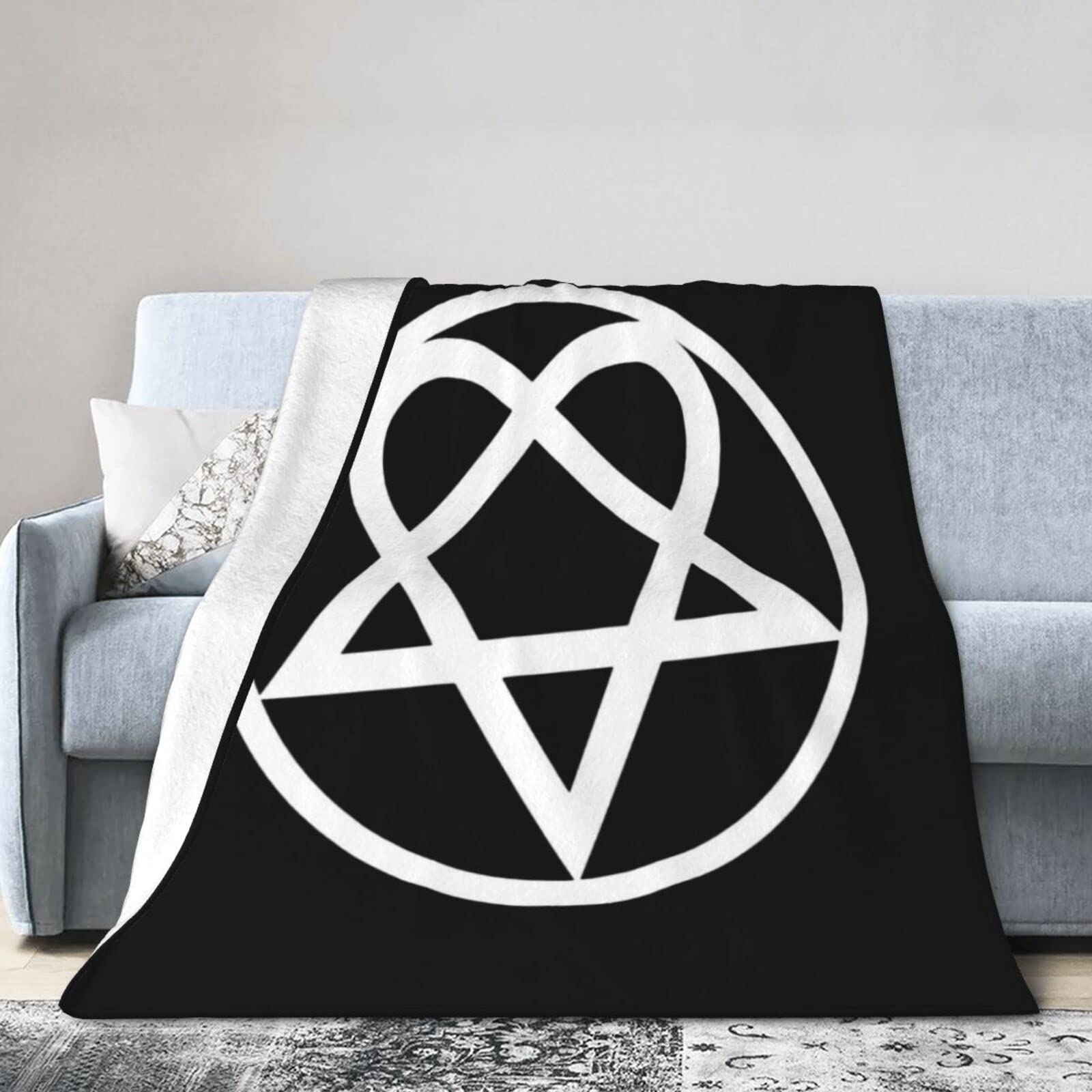 Heartagram Blanket - Soft Plush Fleece Throw Blanket for Kids & Adults - Cozy Warm Blanket for Bed, Couch, Sofa, Travel & Camping - Perfect Gift for Christmas & Birthdays