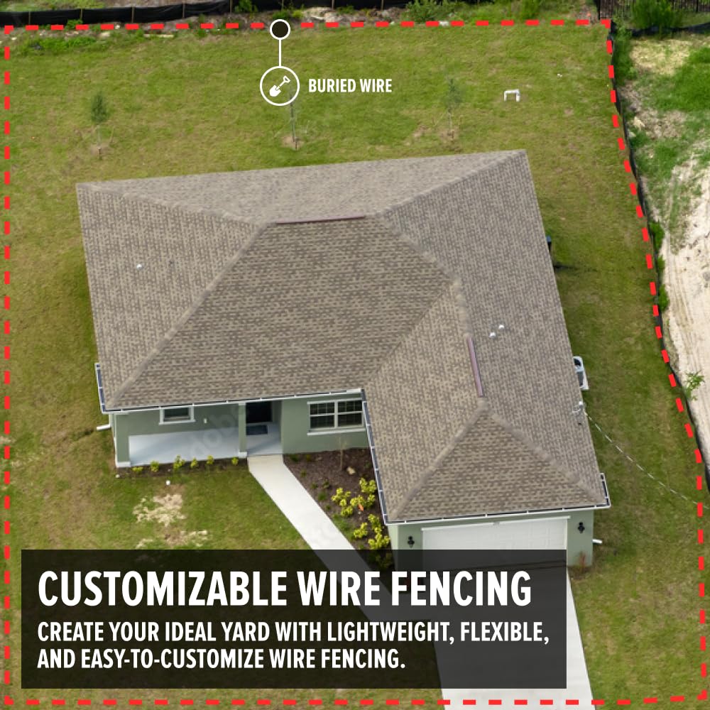 14 Gauge 1000 ft Electric Dog Fence Wire - Professional Grade Underground Pet Containment System for 1 Acre Coverage | Durable & Easy Installation | Compatible with Major Brands | Perfect for Backyard, Farm & Large Property Pet Safety