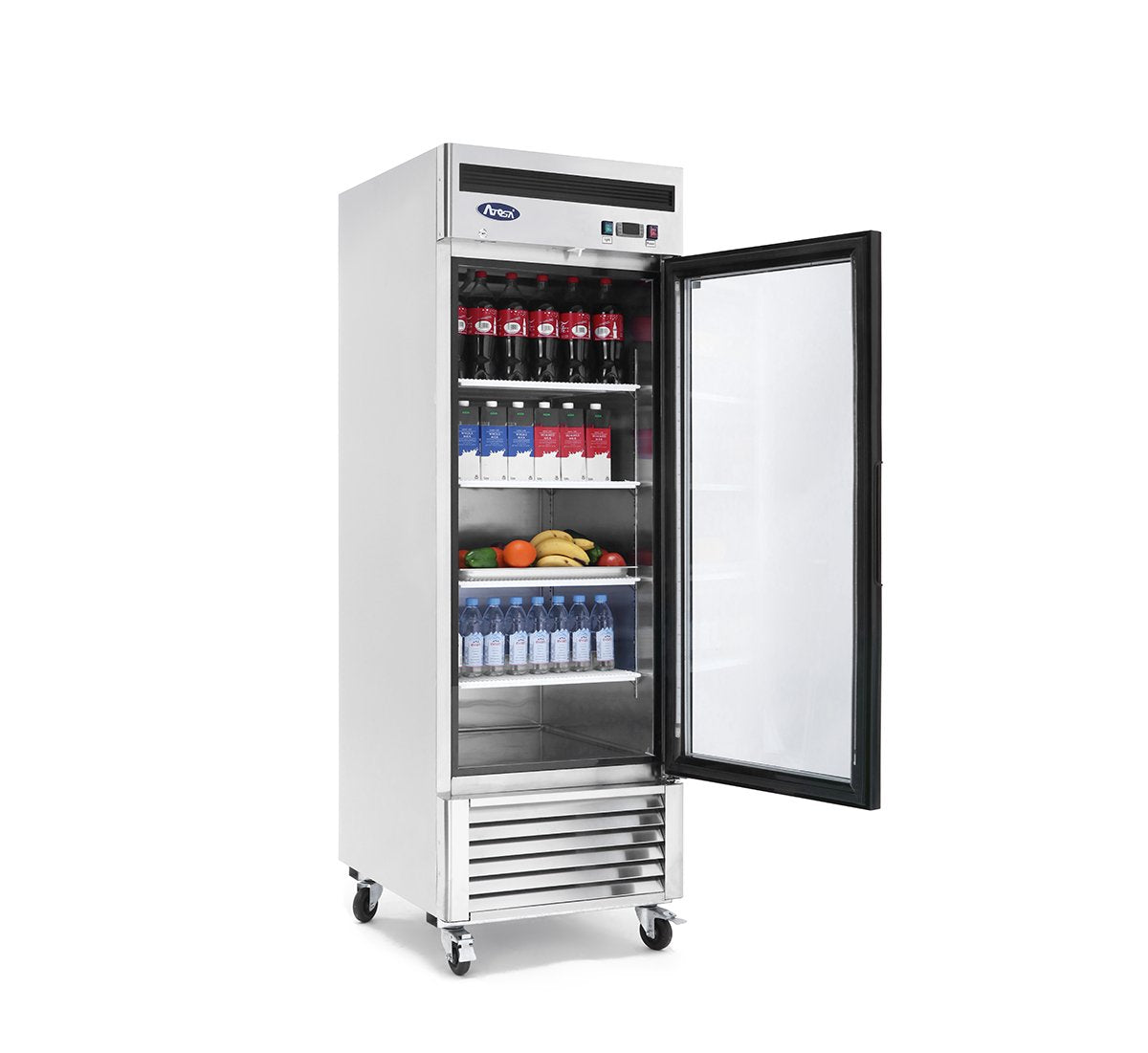 Atosa MCF8701GR Commercial Bottom Mount Freezer with Glass Door - Ideal for Restaurants, Cafes, and Grocery Stores