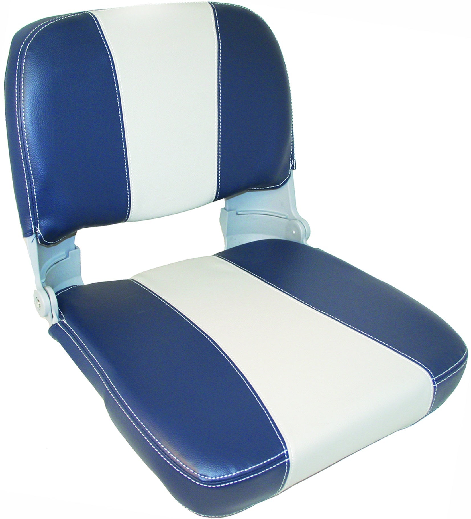 Axis SS48 Folding Padded Seat with Cushion - Dark Blue & Grey - Perfect for Camping, Fishing, Outdoor Events and Stadium Sports