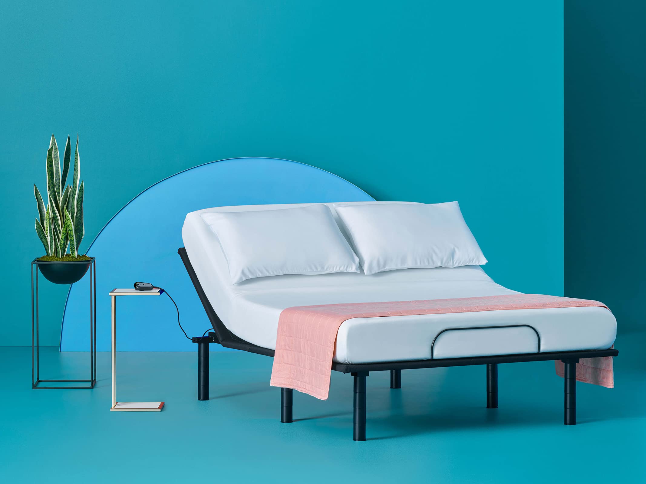 Quest 1.0 Adjustable Bed Frame Twin XL - Slim Profile Adjustable Bed Base with Head Articulation & Wireless Remote - Fits Most Mattresses - Perfect for Reading, Watching TV & Zero Gravity Sleep