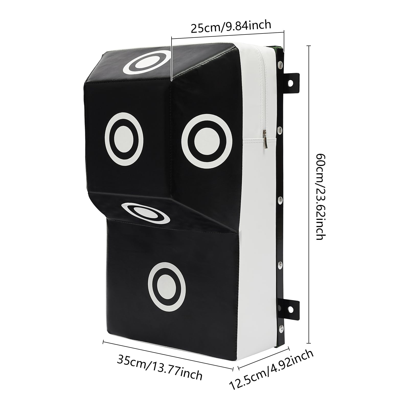 Wall Mount Uppercut Boxing Bag - Heavy Duty Wall Punching Bag for Boxing Training with 4 Positioning Holes & Marking Points (13.78 x 9.84 x 23.62 inches) - Perfect for Home Gym, MMA Training, and Boxing Workouts