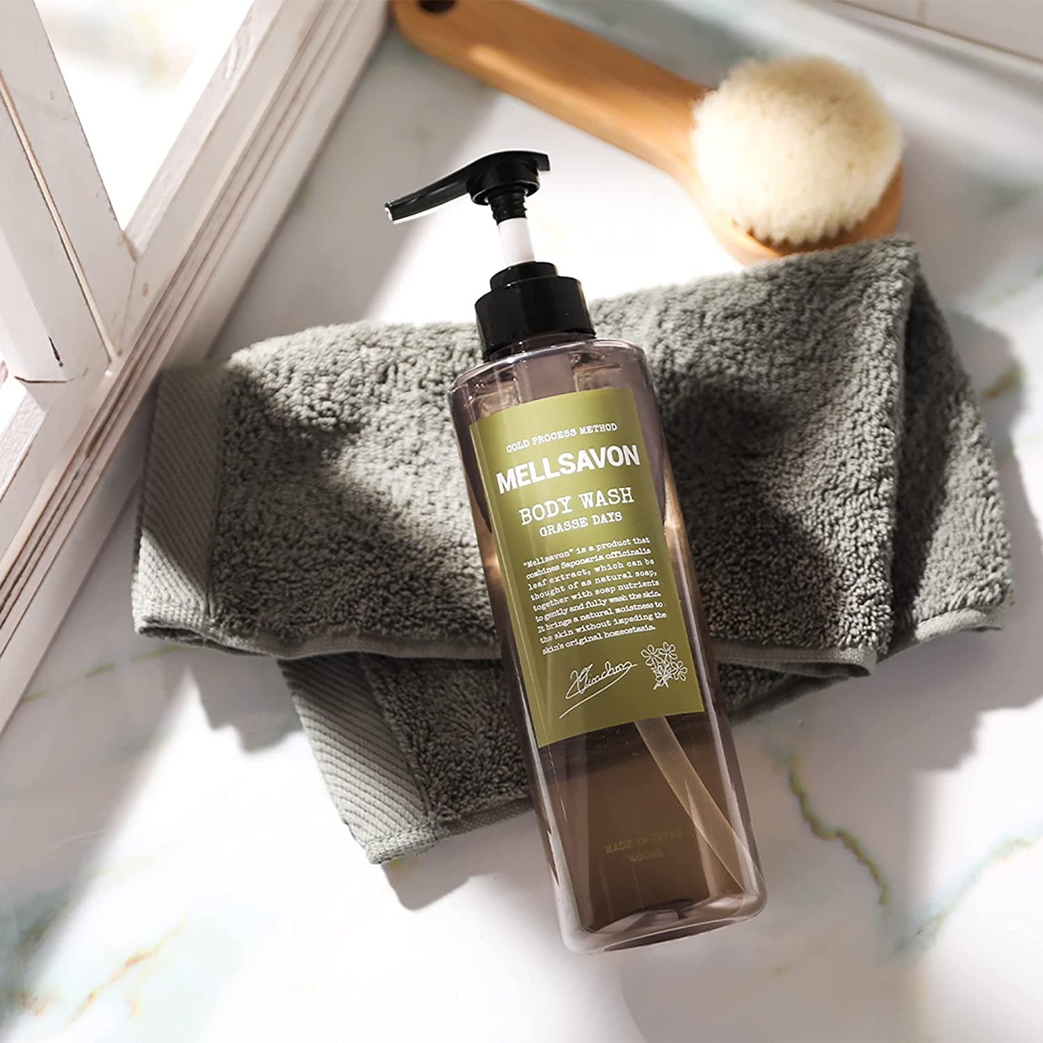 Mellsavon Grasse Days Refreshing Body Wash 460g - Moisturizing & Gentle Cleanser for Men & Women - Perfect for Daily Shower & Spa Relaxation