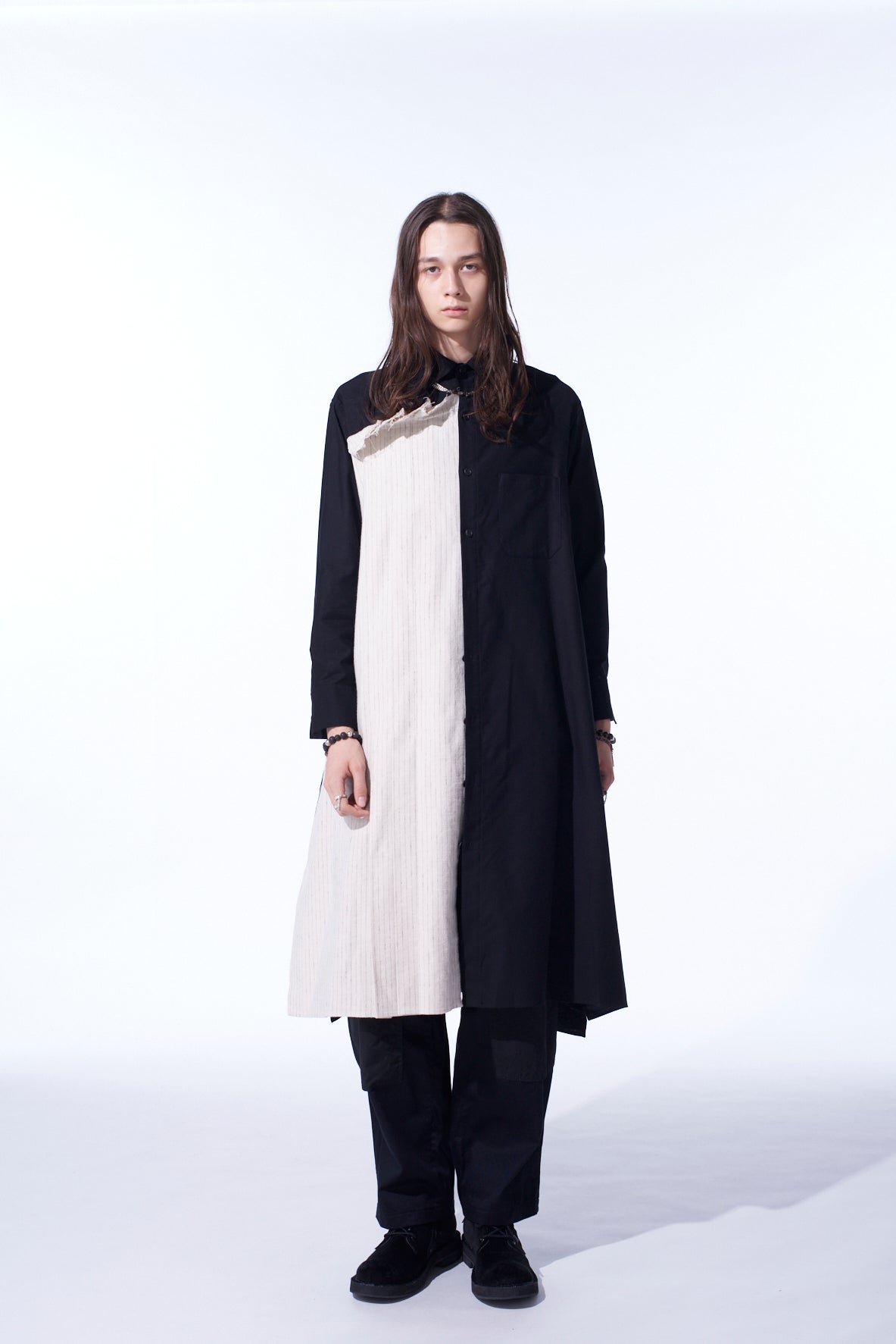 Stylish Cotton Twill Shirt Dress with Striped Pleated Fabric - Perfect for Casual Outings, Office Wear & Spring Fashion | Women's Comfortable & Trendy Dress