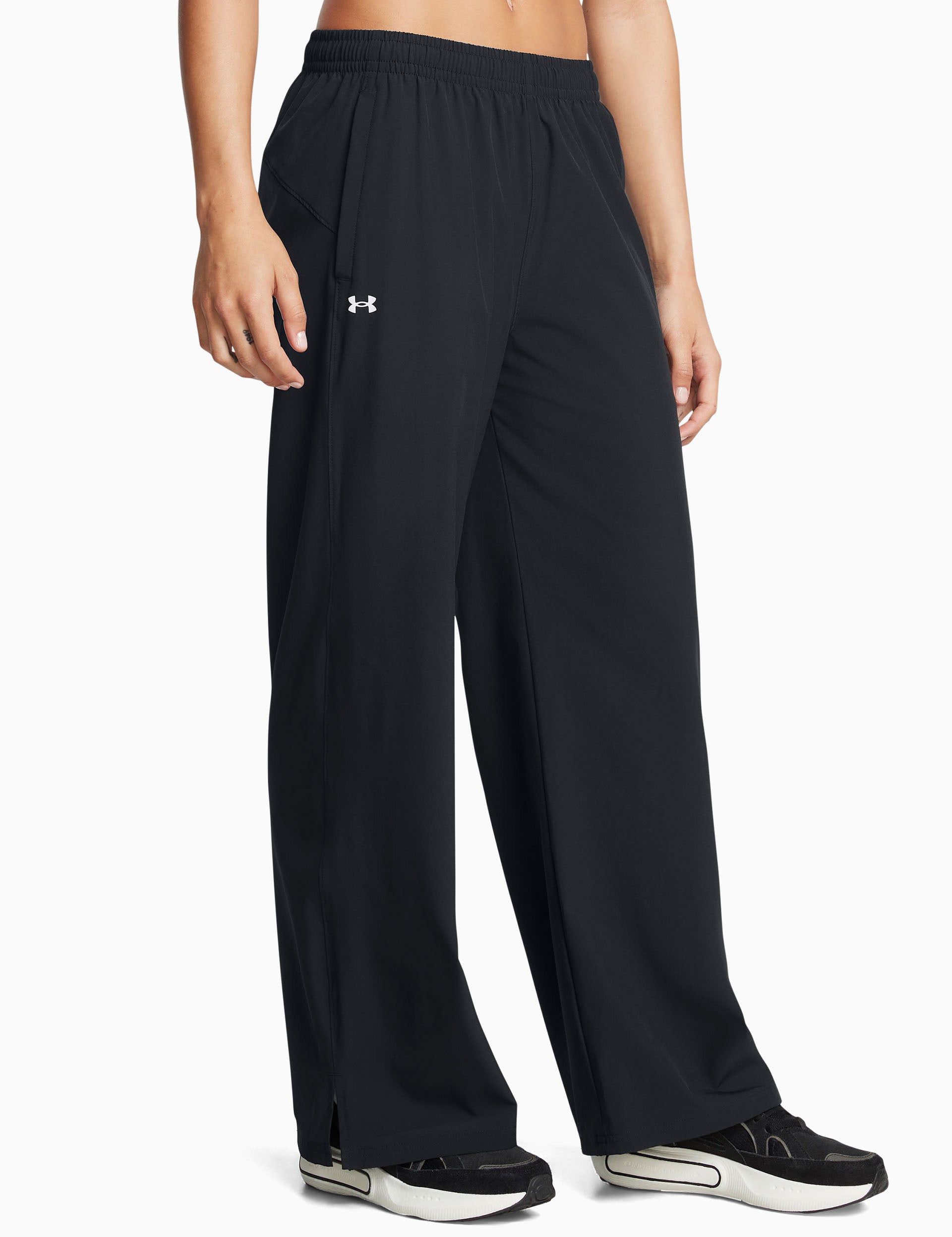 Rival Wide Leg Pants for Women - Black & White High Waist Palazzo Trousers | Comfortable Office Wear & Casual Outfit