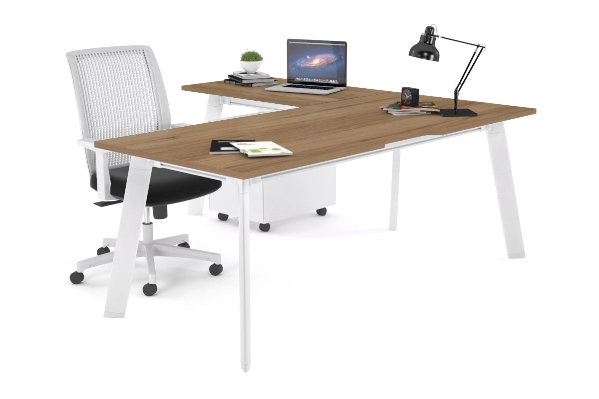 Switch Executive Corner Office Desk - 1800L x 1550W with Cable Management | Modern L-Shaped Workstation for Home & Business Offices | Perfect for Conference Rooms, Executive Suites & Professional Workspaces
